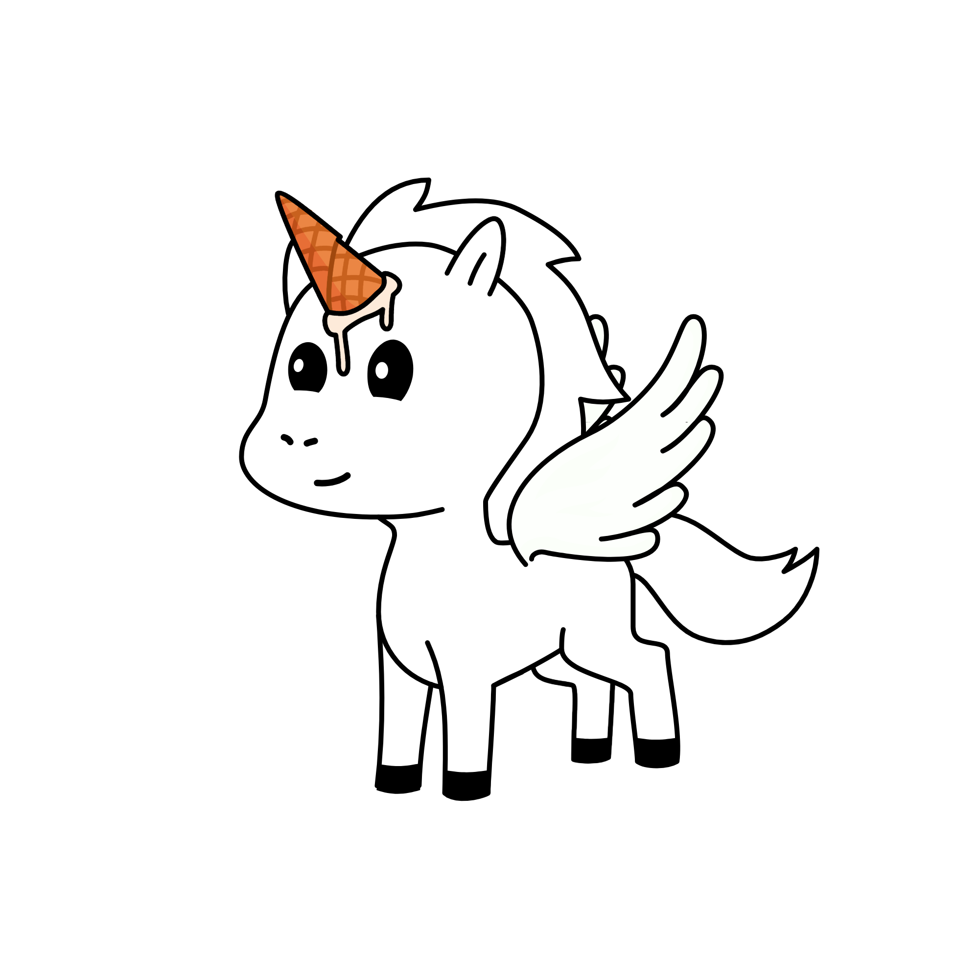 Cloudy, the unicorn