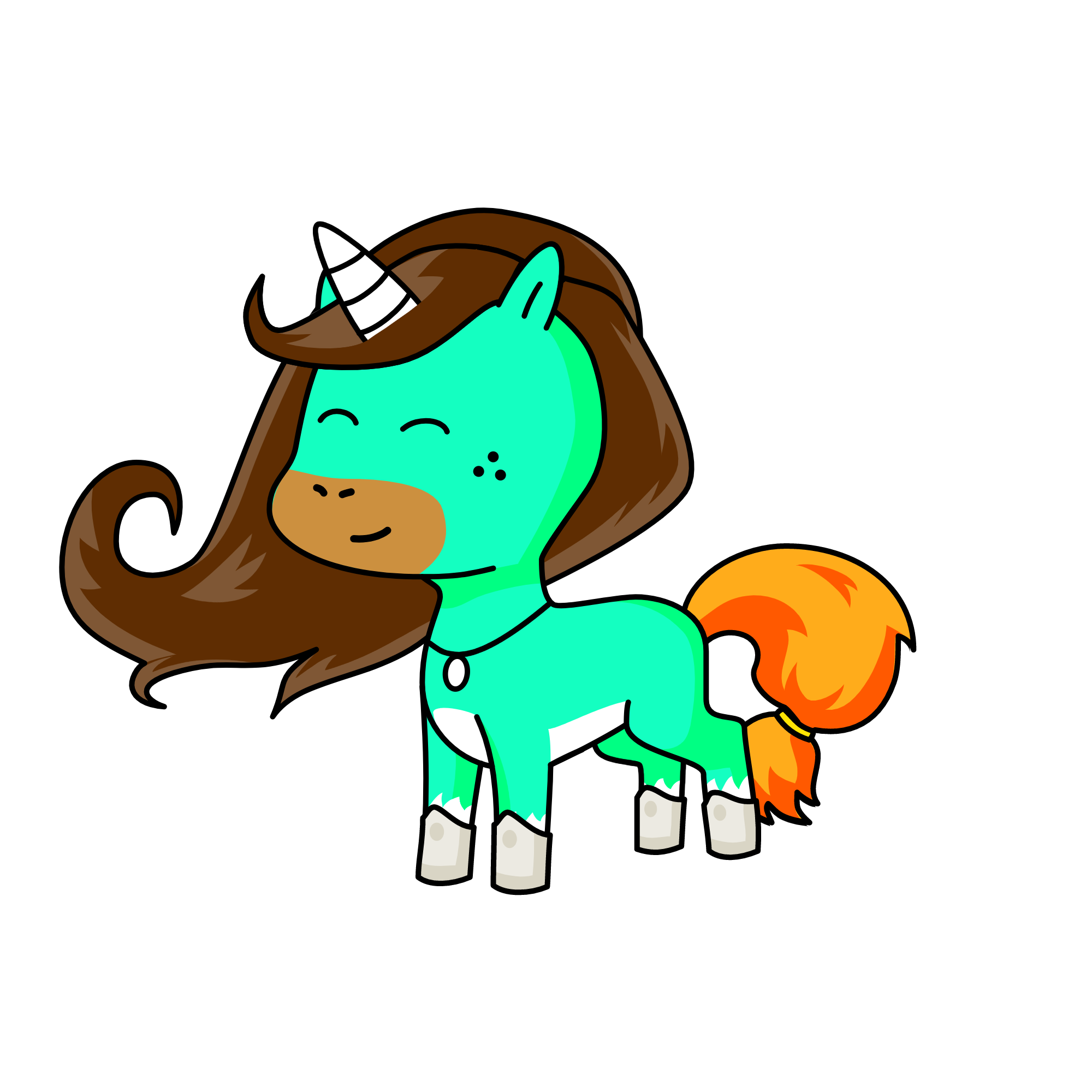 Mint, the unicorn