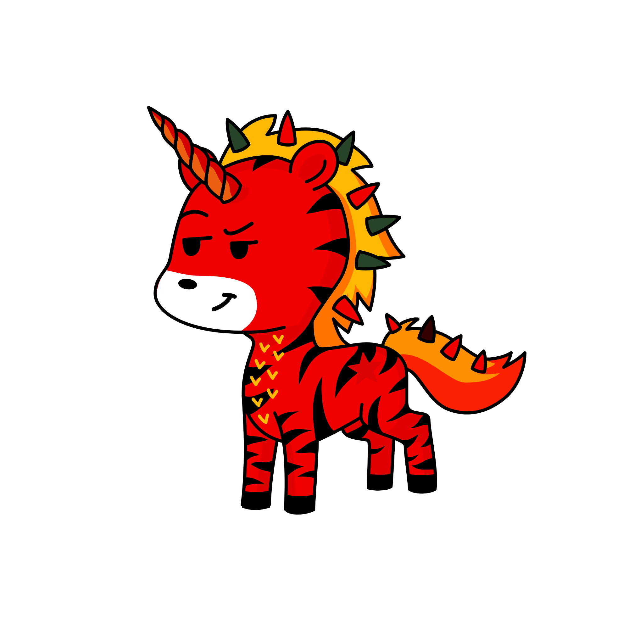 Flame, the unicorn