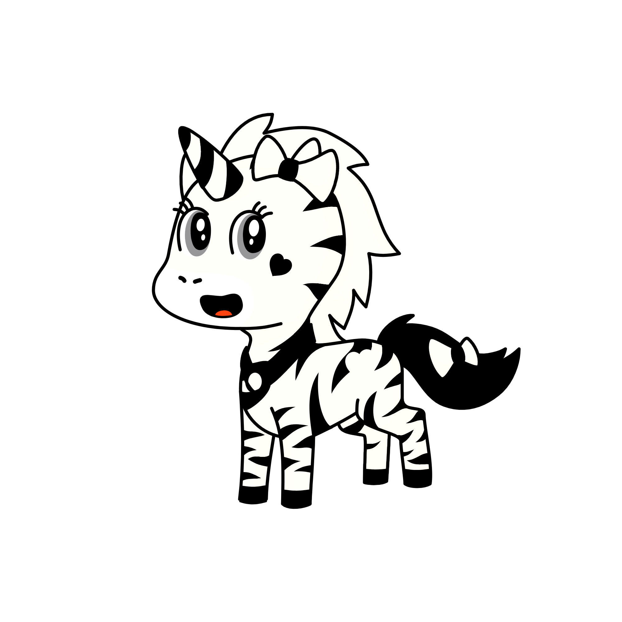 zebra, the unicorn