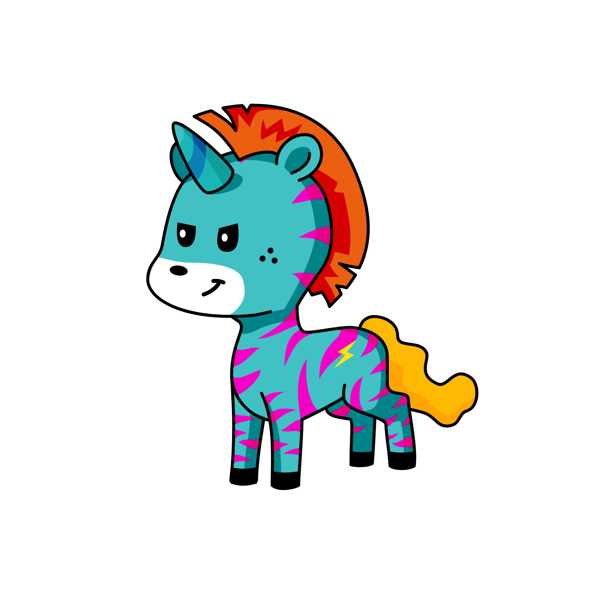 greedy poop, the unicorn