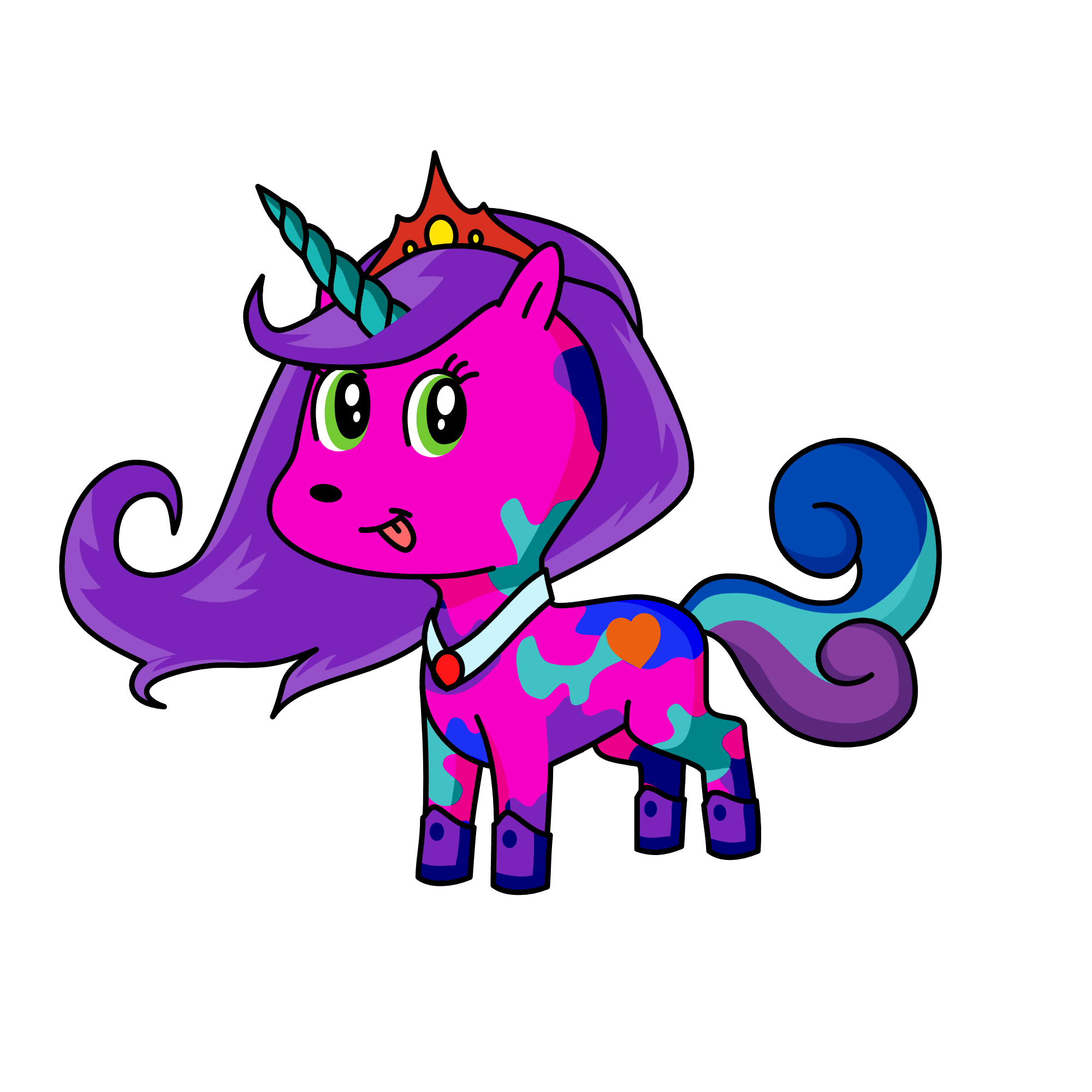 Pinky, the unicorn