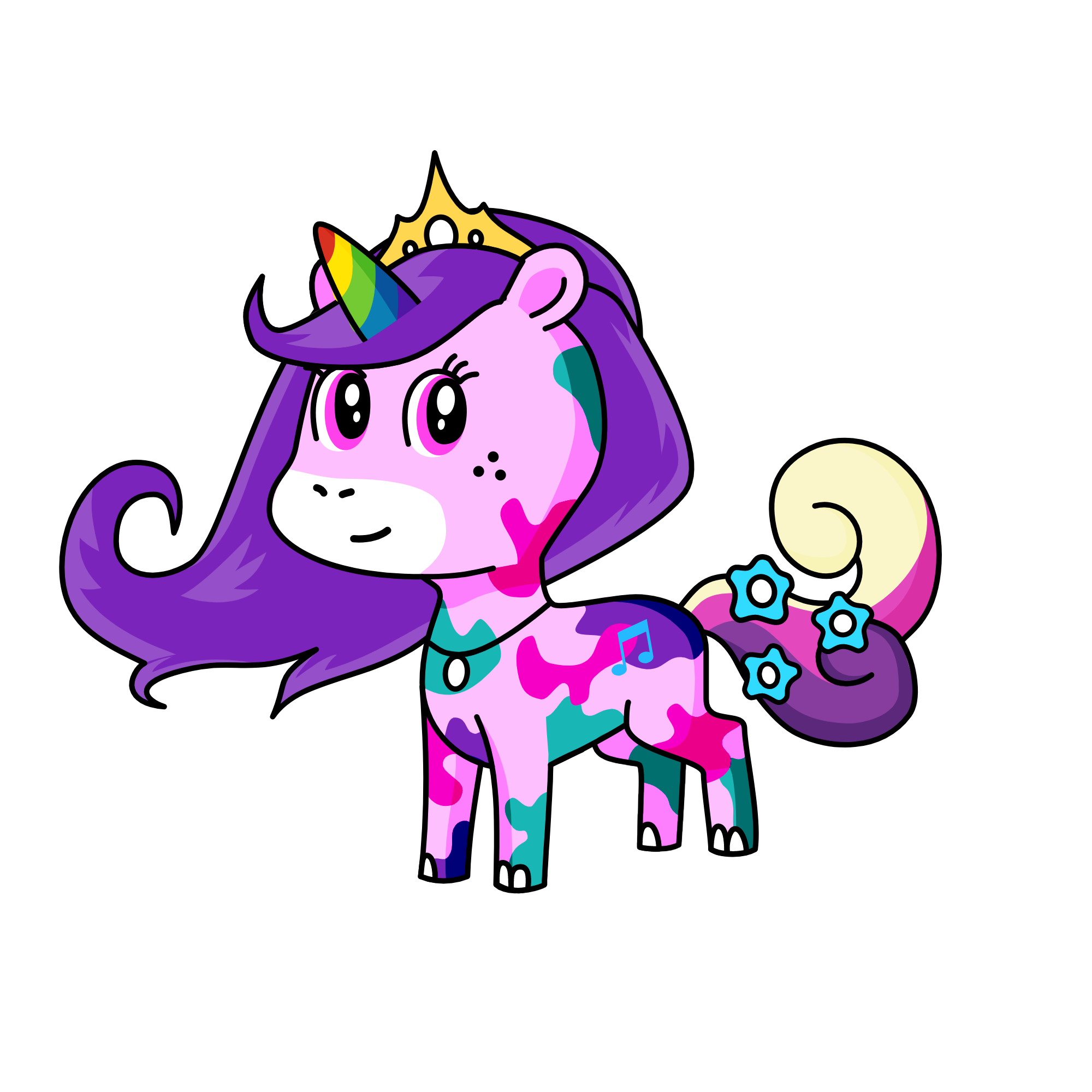 Princess cloud, the unicorn