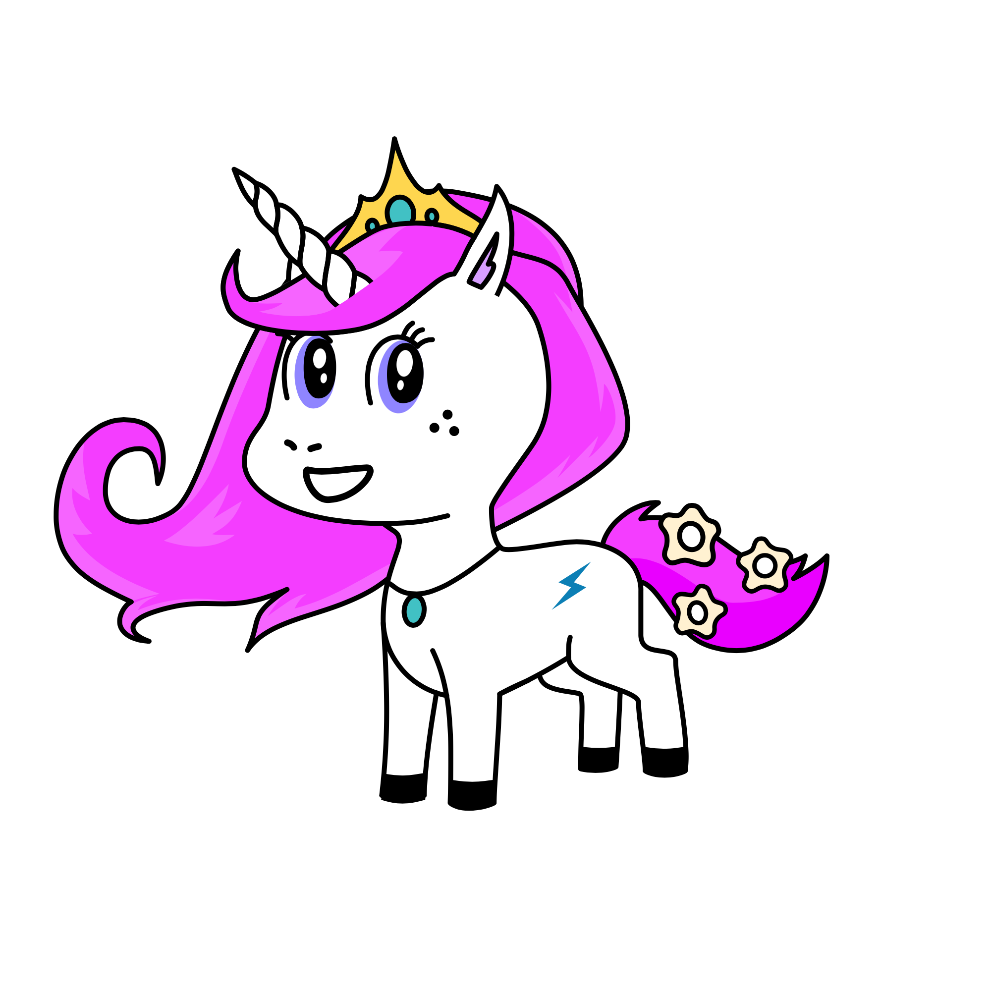Glizzie, the unicorn