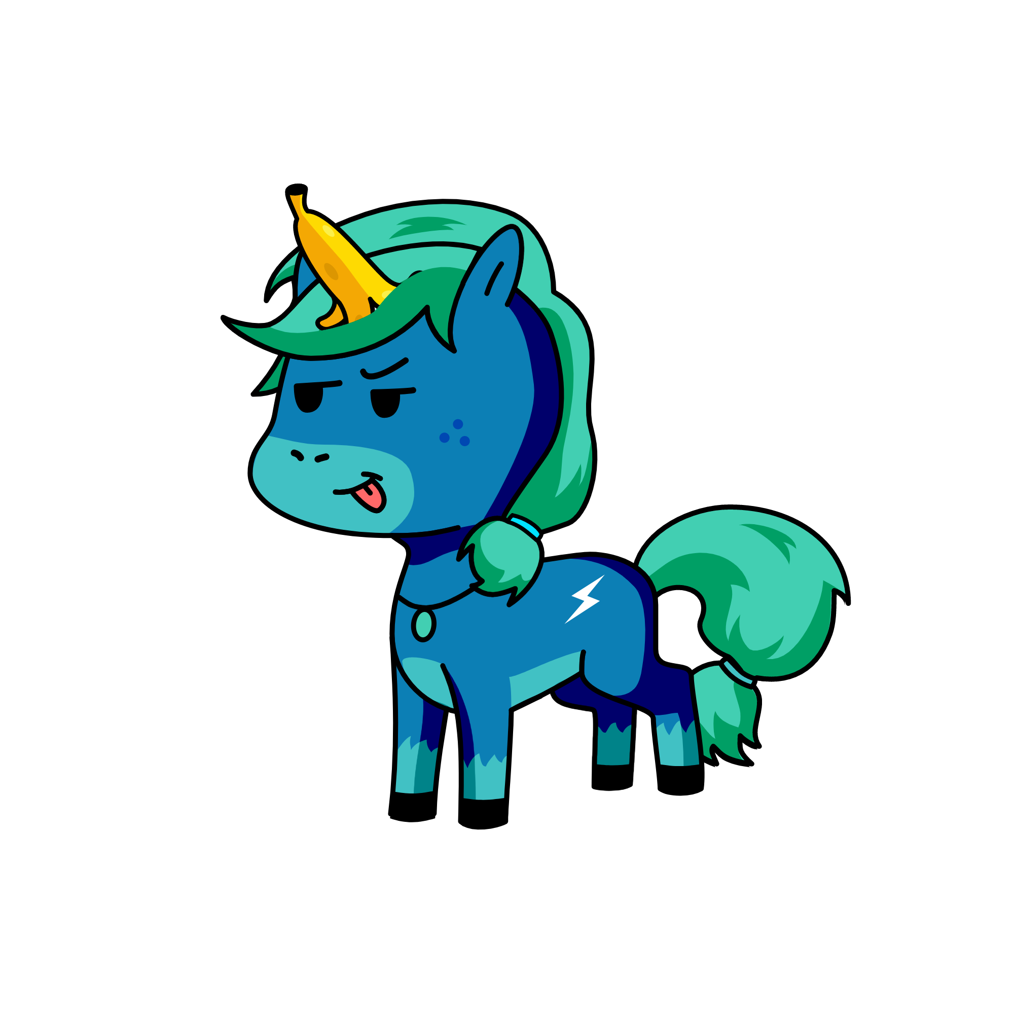 rocky blue , the unicorn