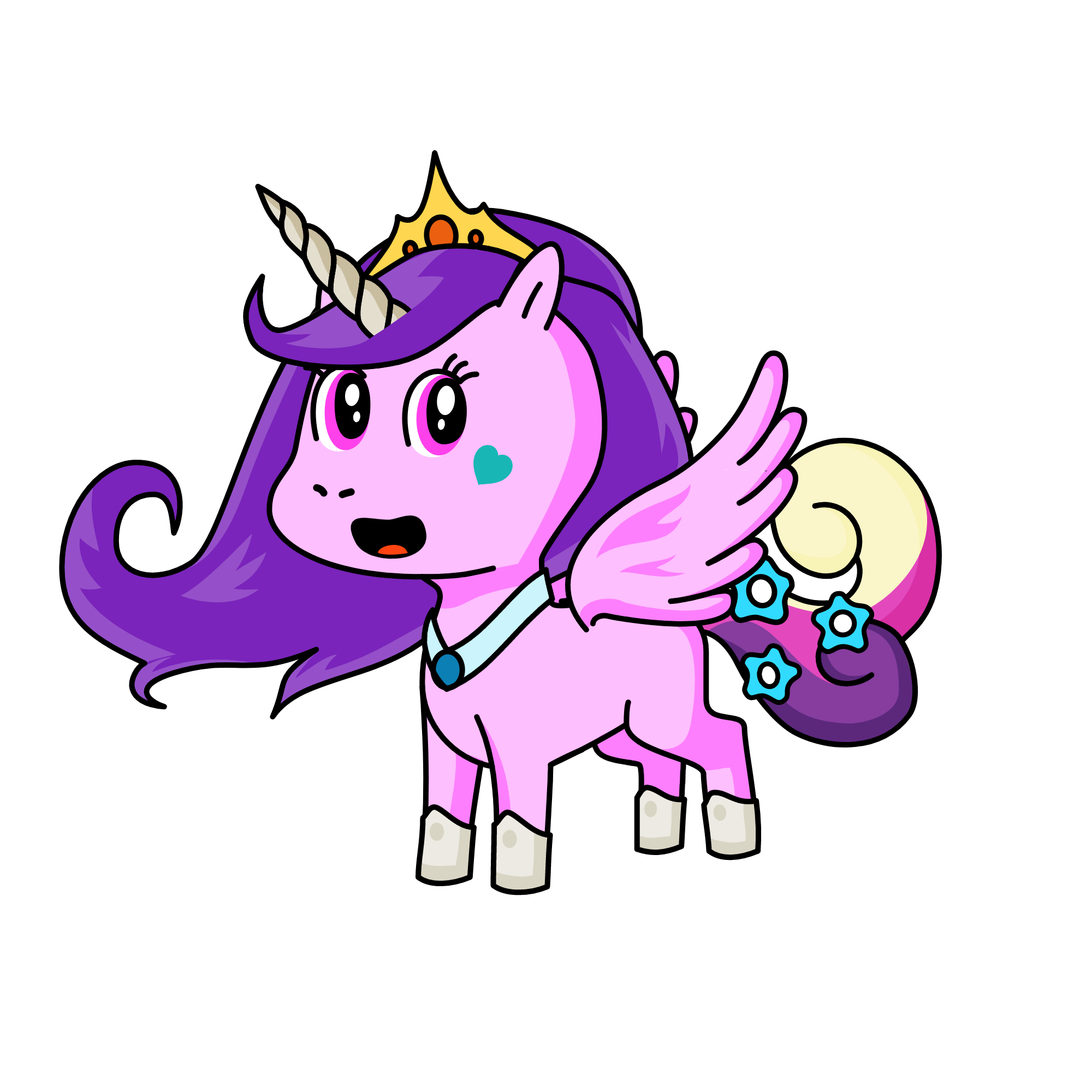 Princess Viola , the unicorn