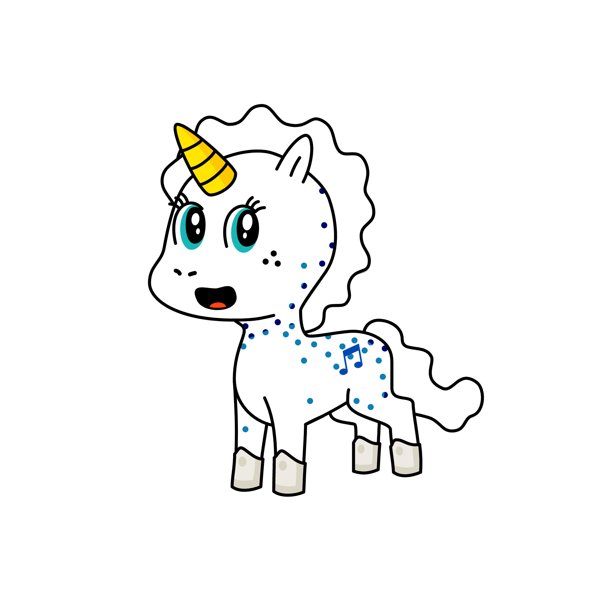 cloudy, the unicorn