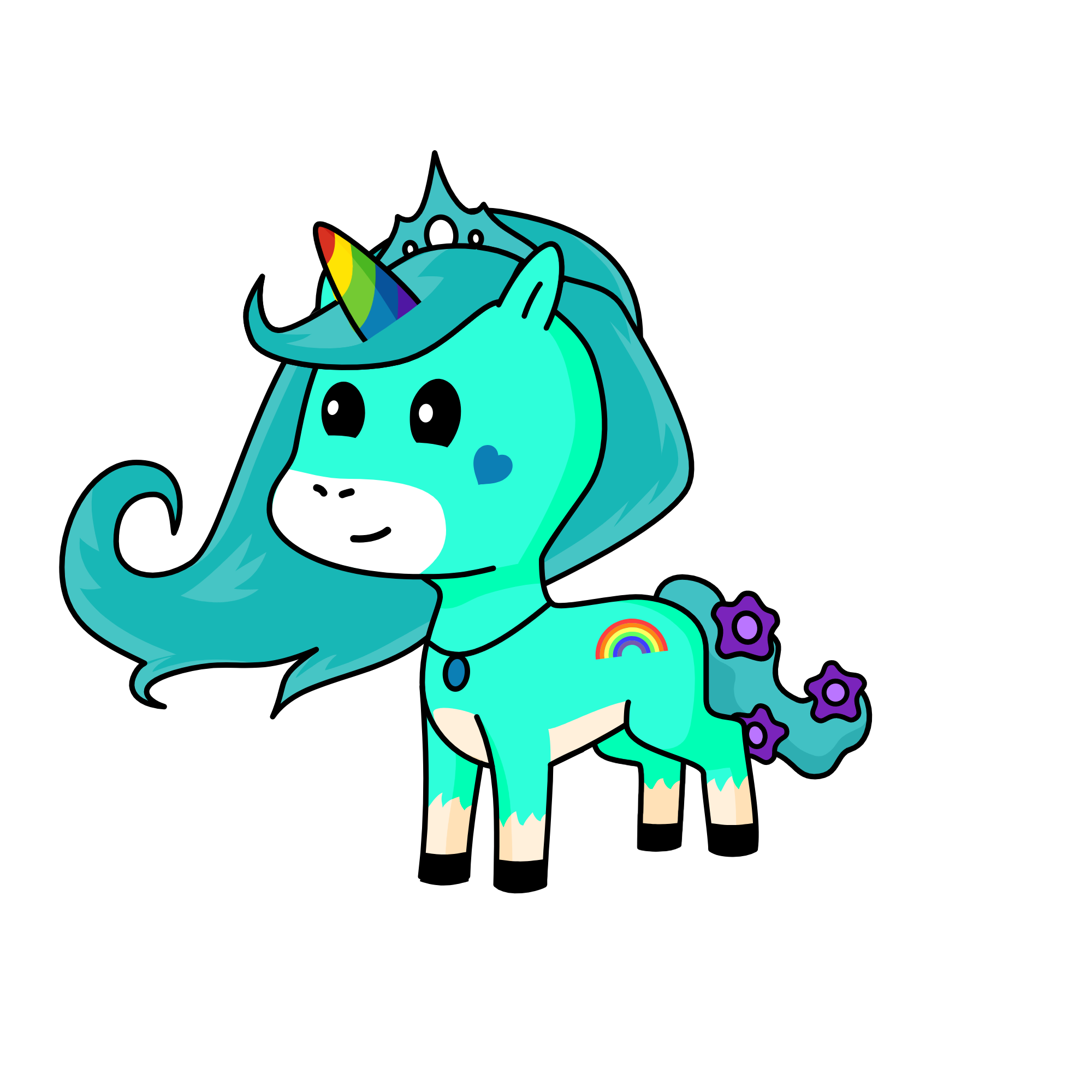 bluey, the unicorn