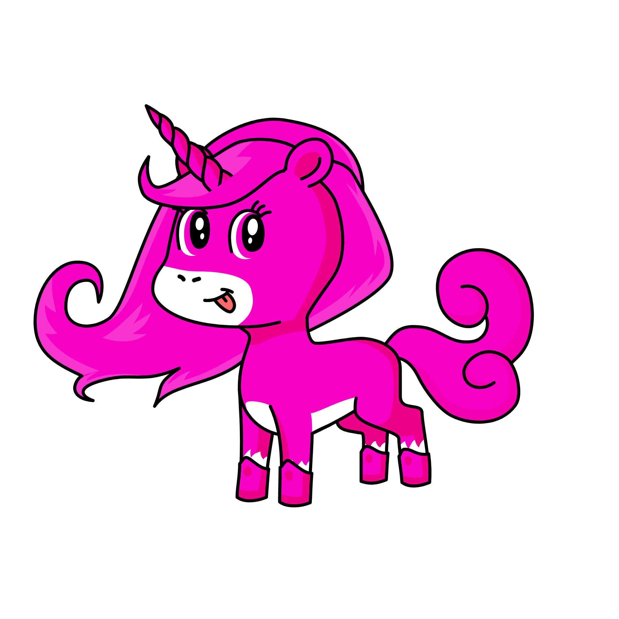 Pinky, the unicorn