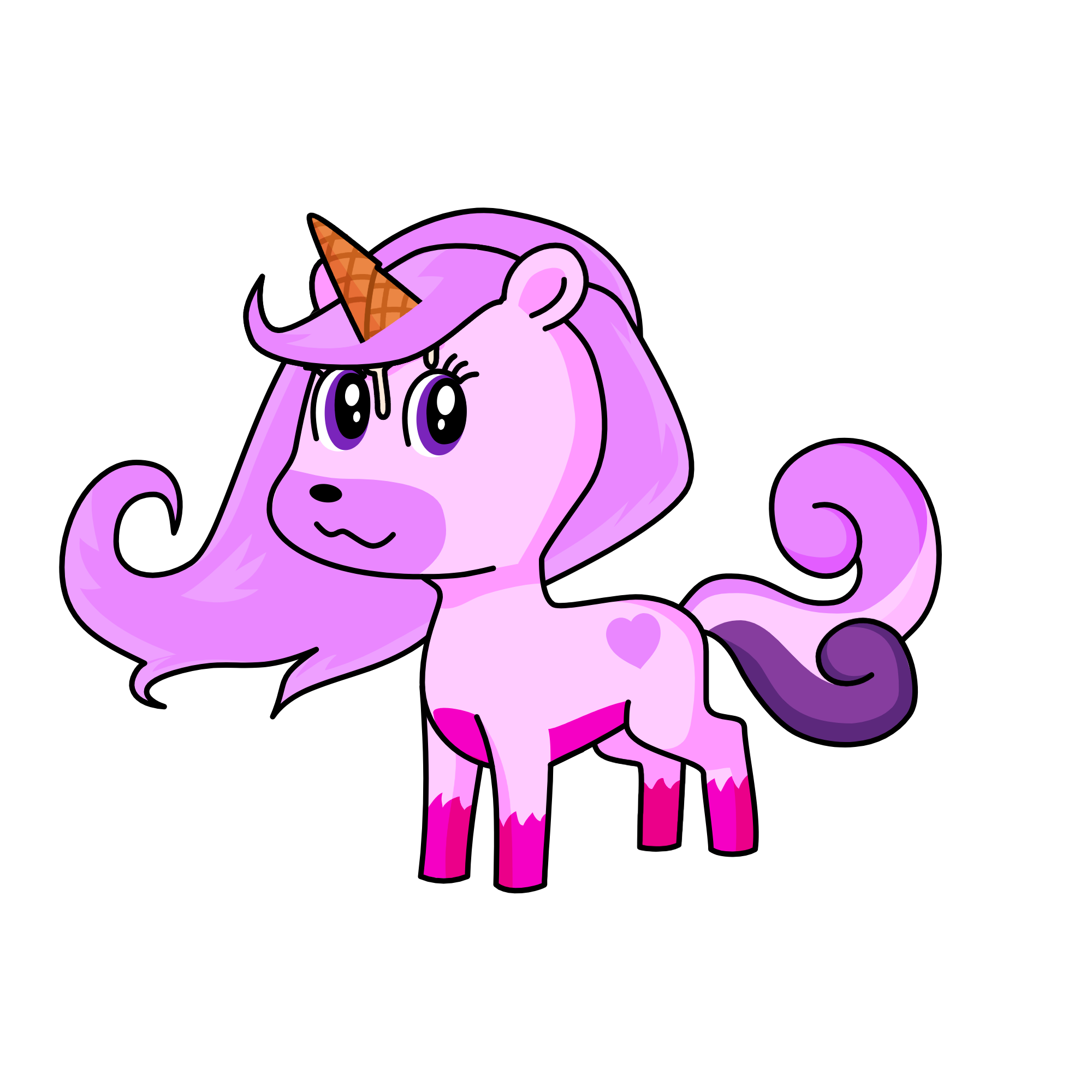pinky cream, the unicorn