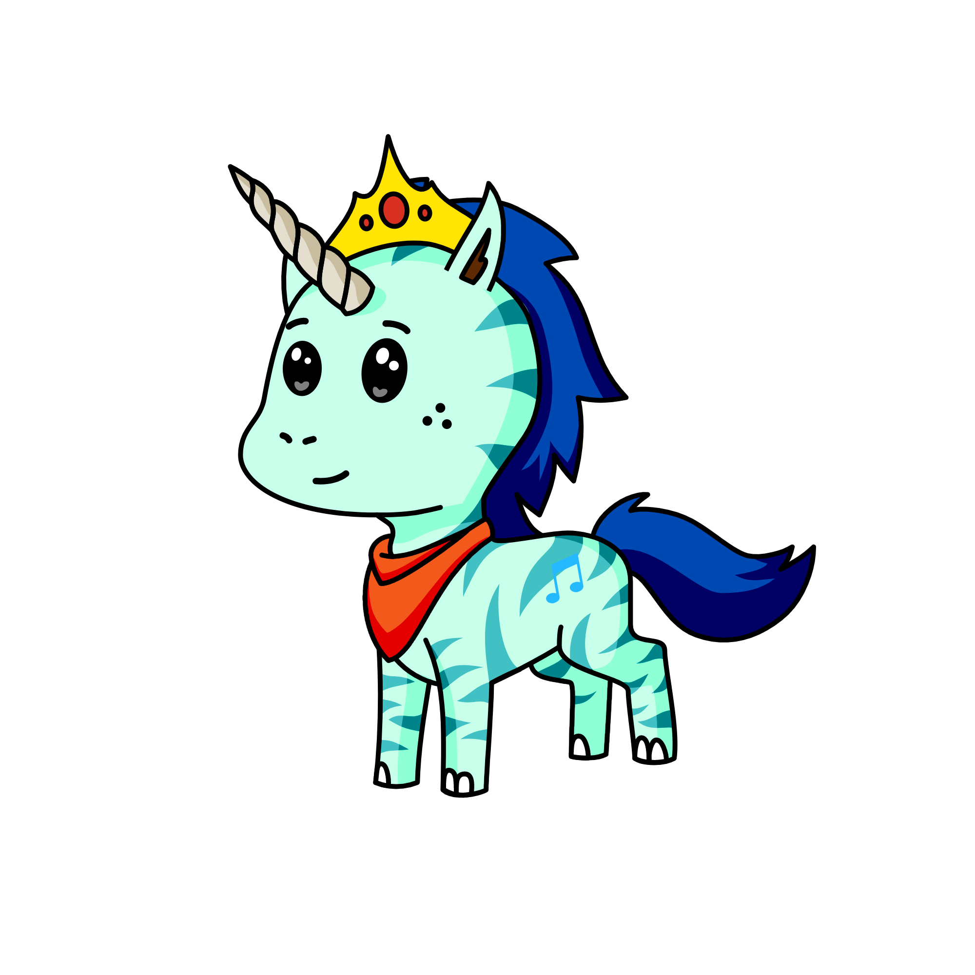 Minty Night, the unicorn