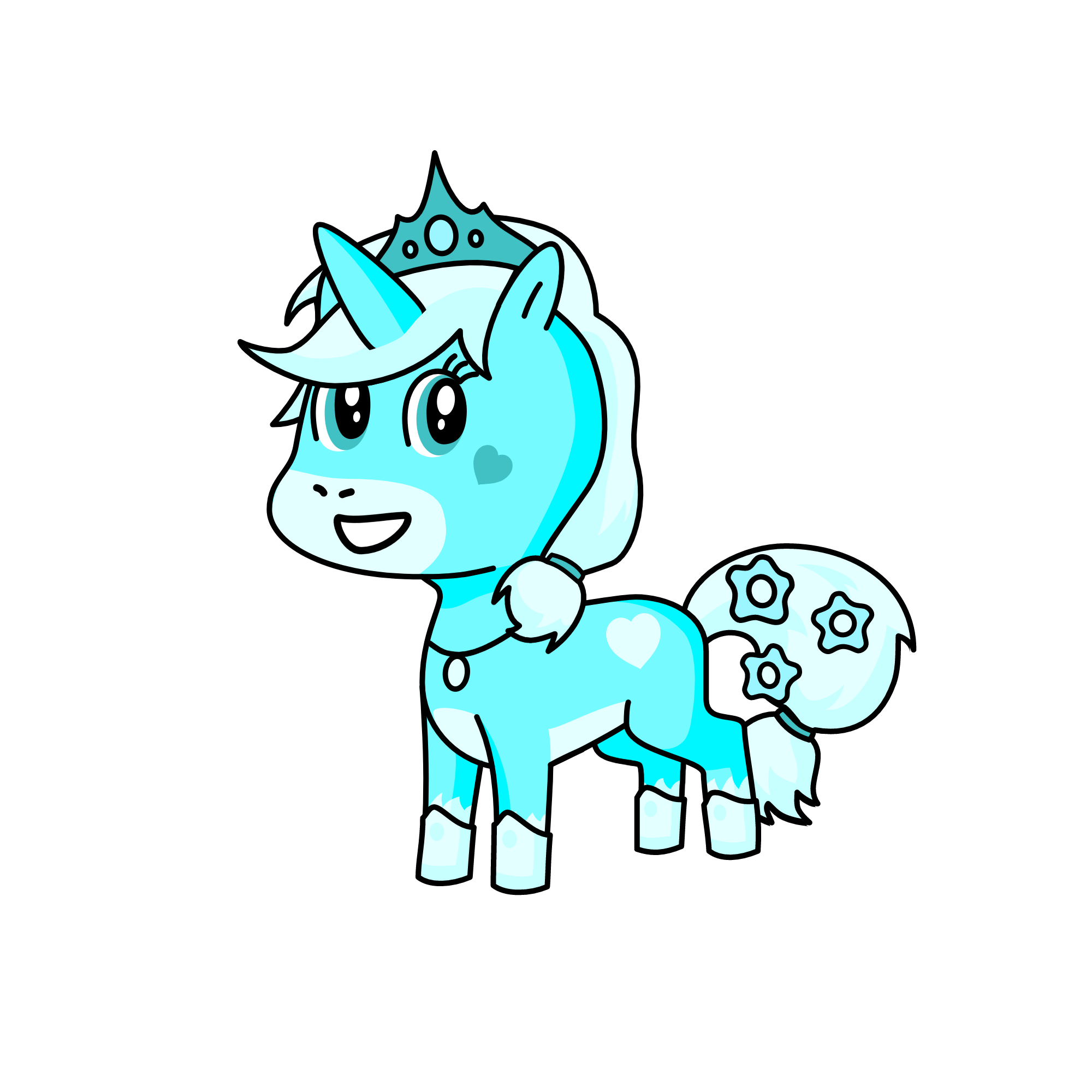 snow crystal, the unicorn