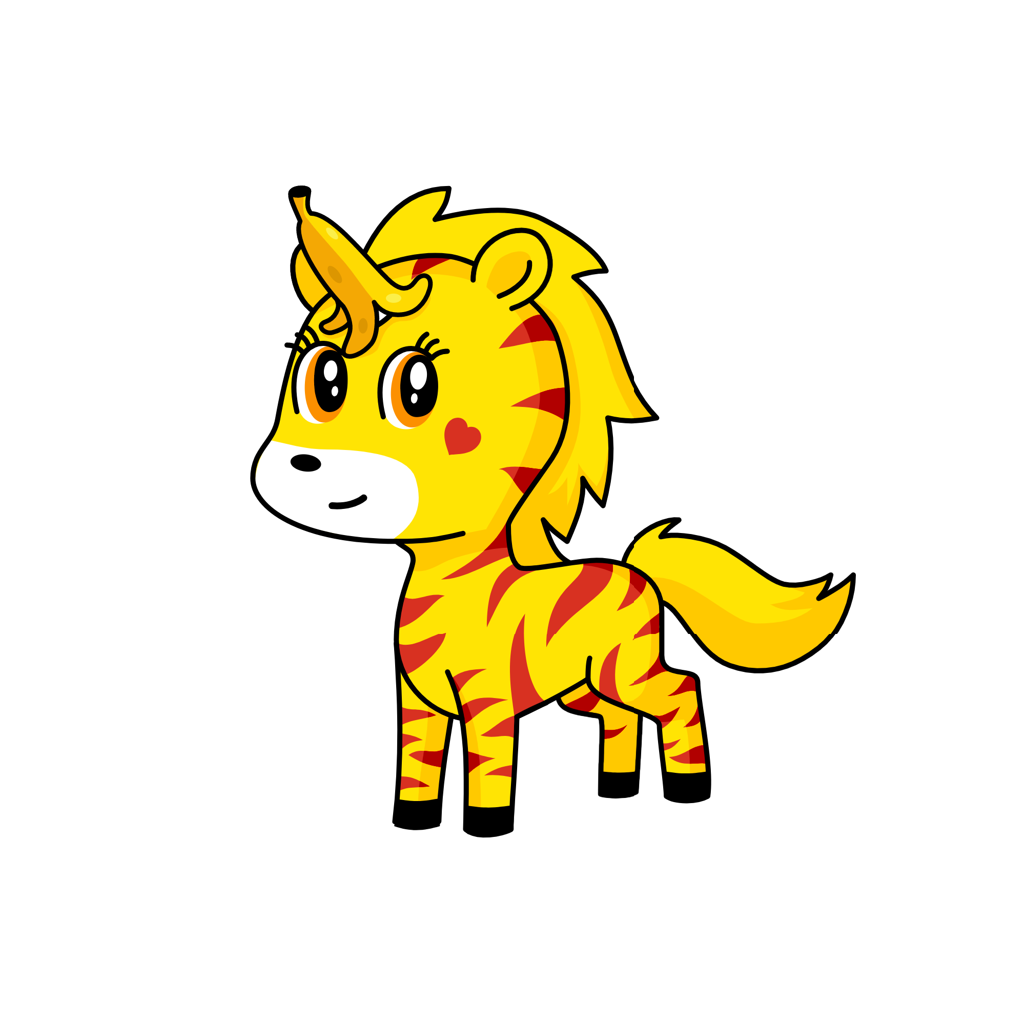 the tiger banana, the unicorn