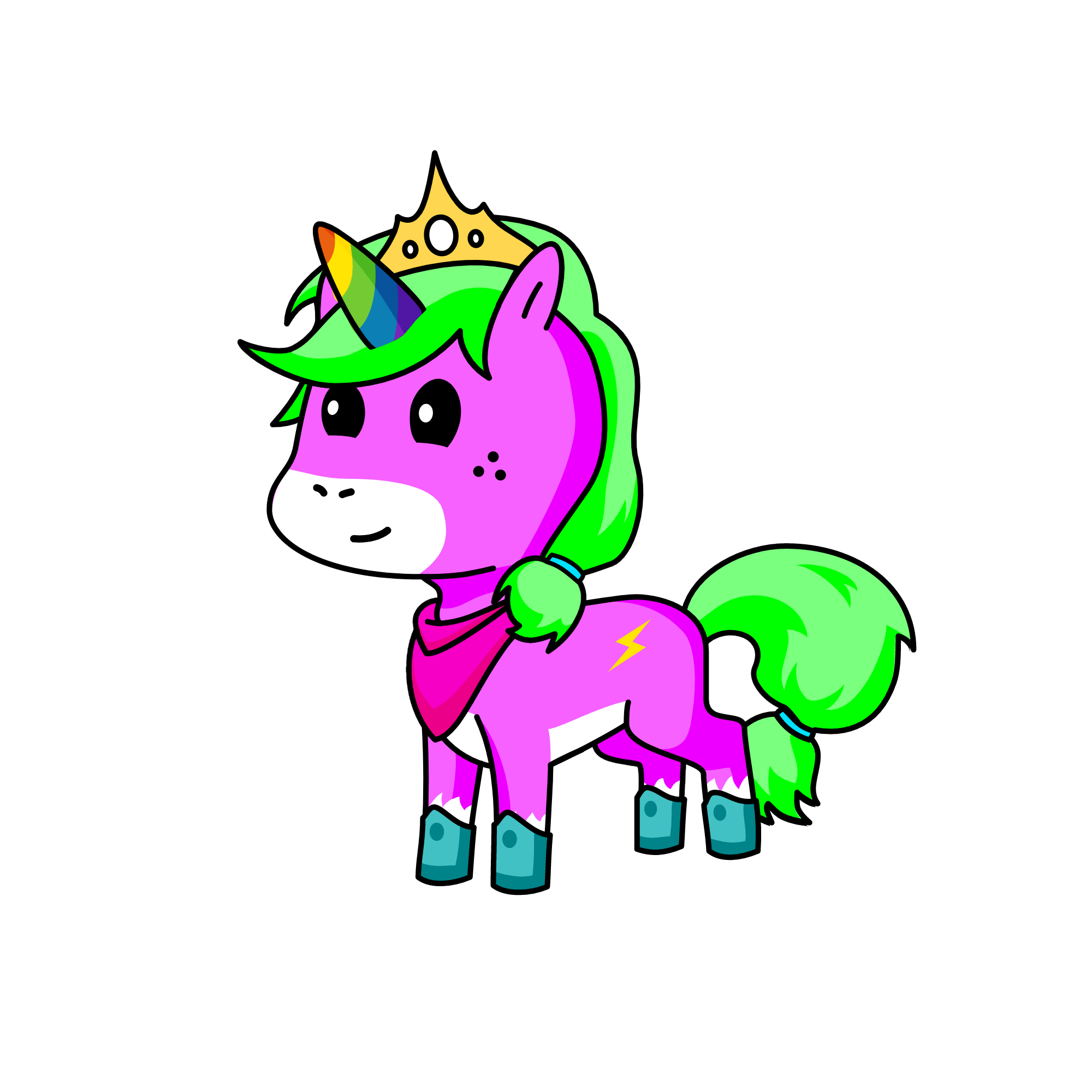 Lighting Zap, the unicorn