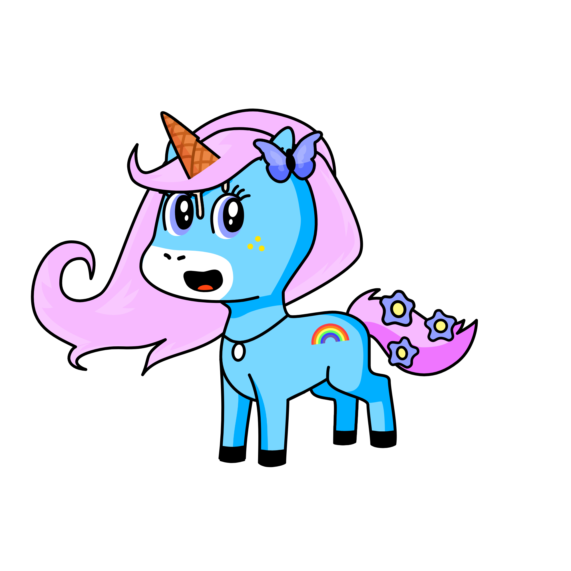 Cotton candy, the unicorn