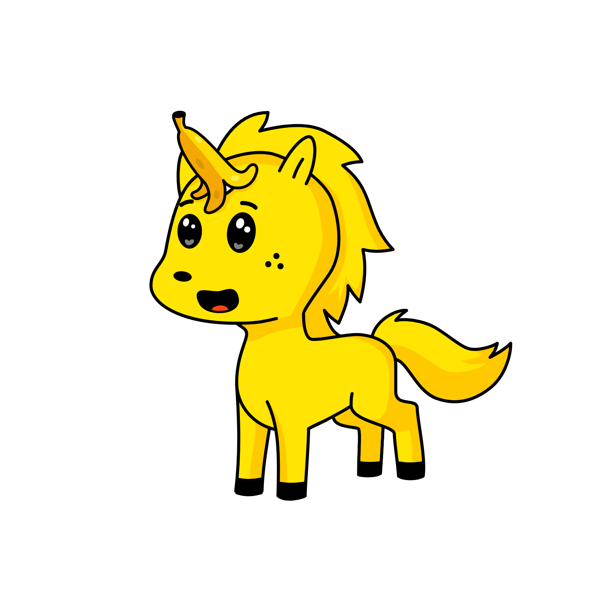 I'M A BANANA, the unicorn