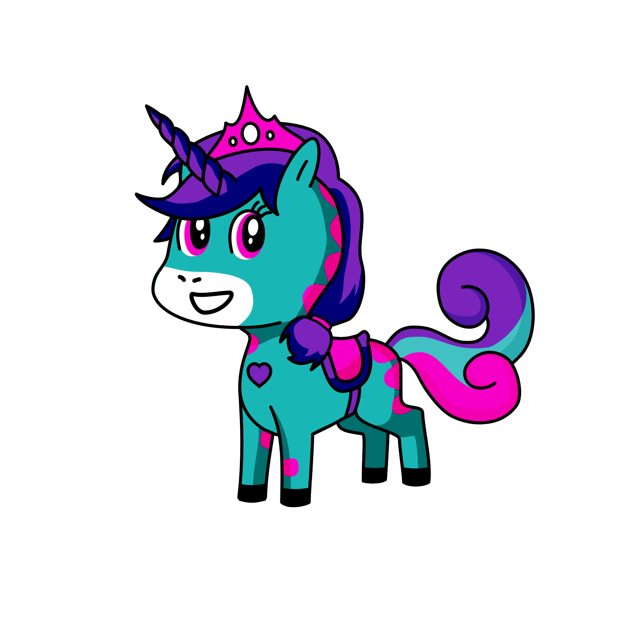 princess purple, the unicorn