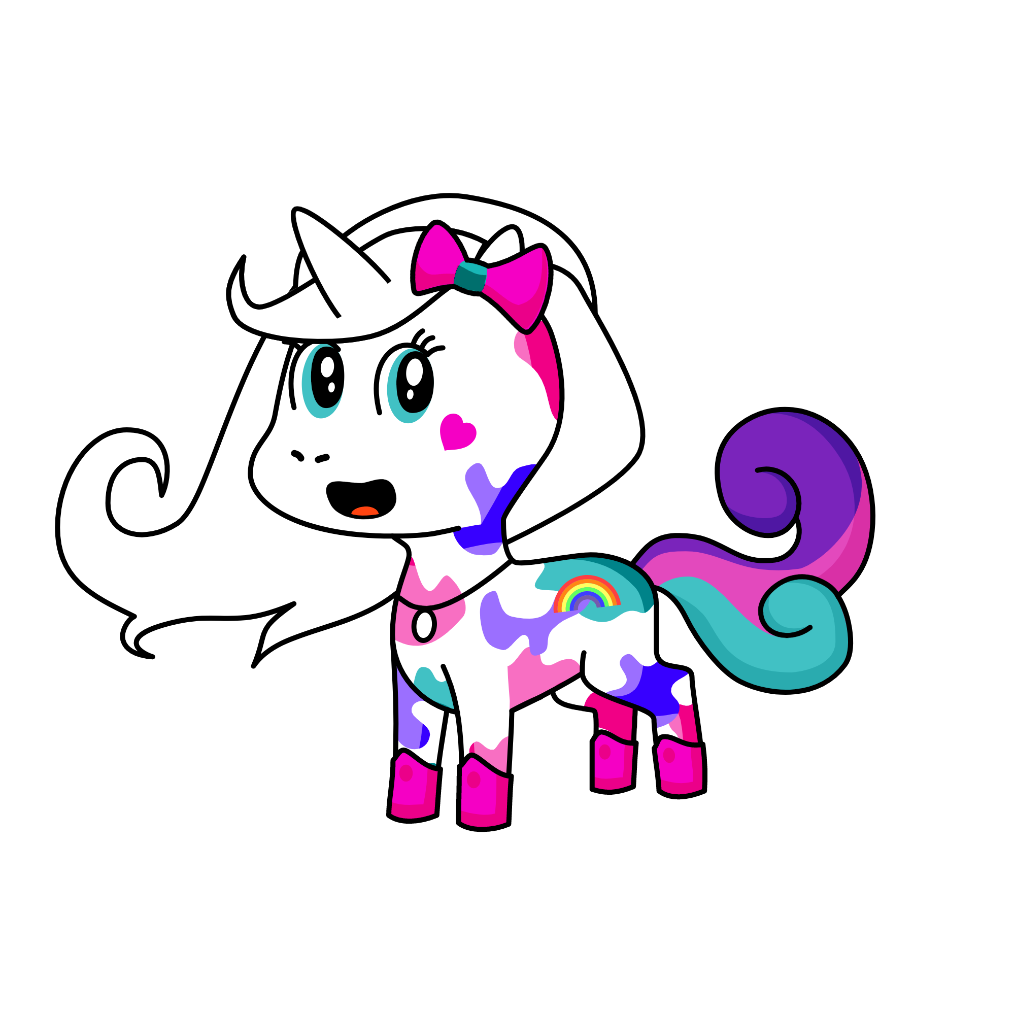 splatters, the unicorn
