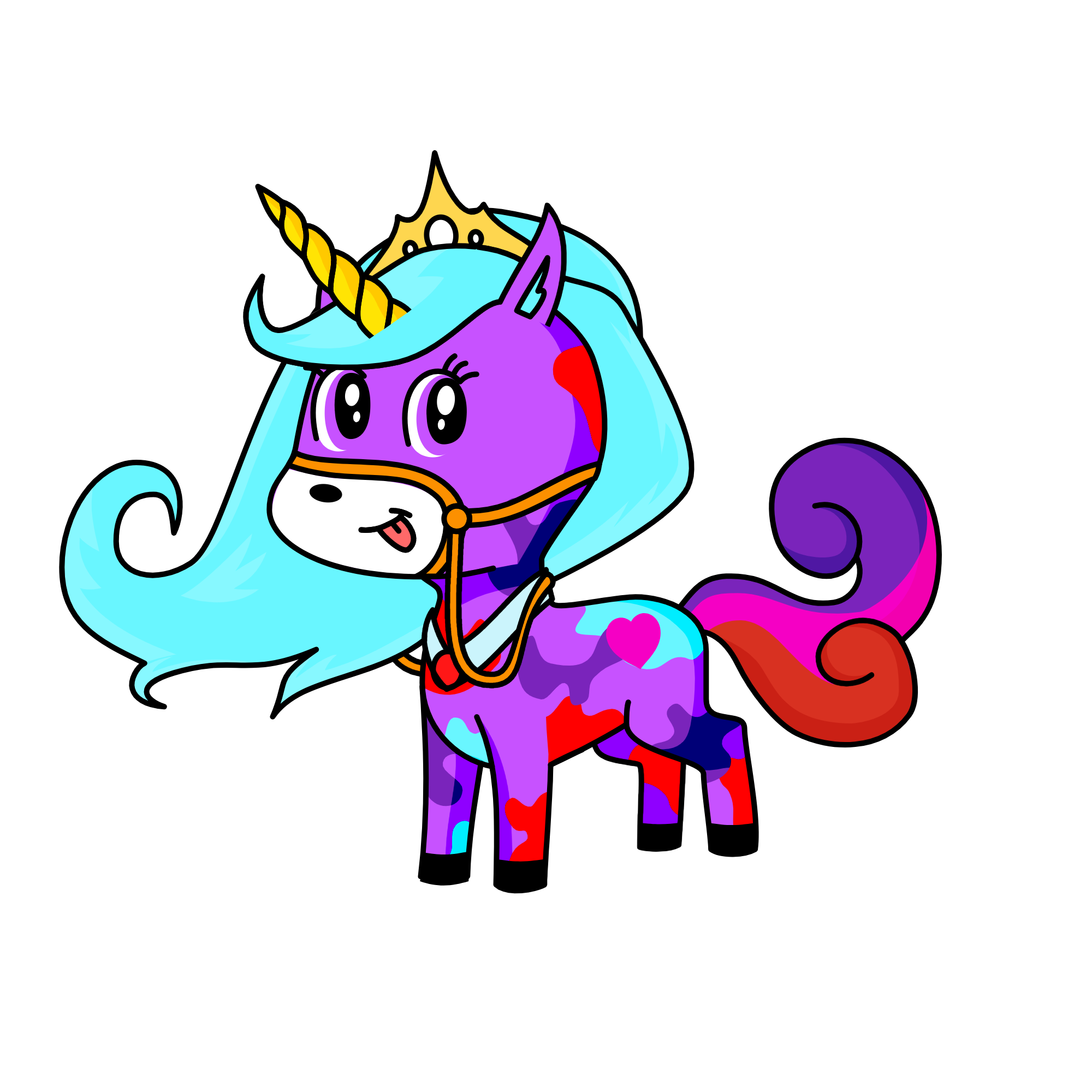 Queen Toyko, the unicorn