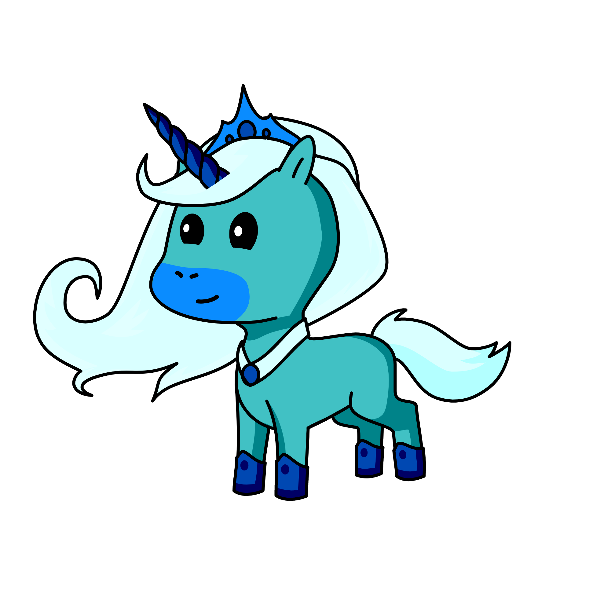 Princess Snowfall, the unicorn