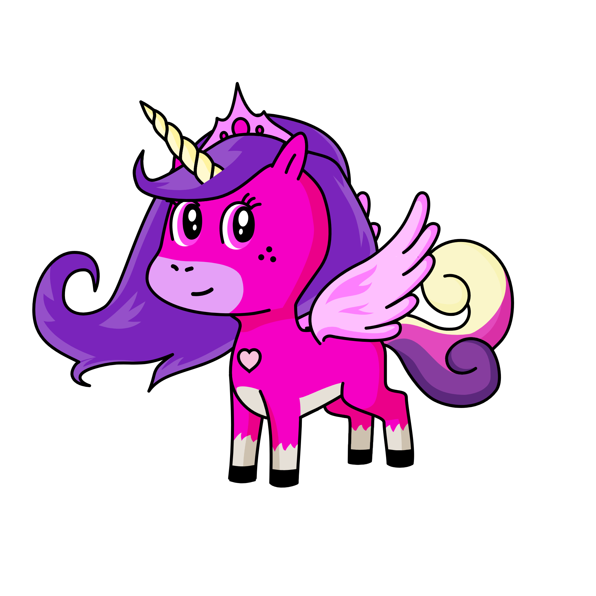 Princess Valentine, the unicorn