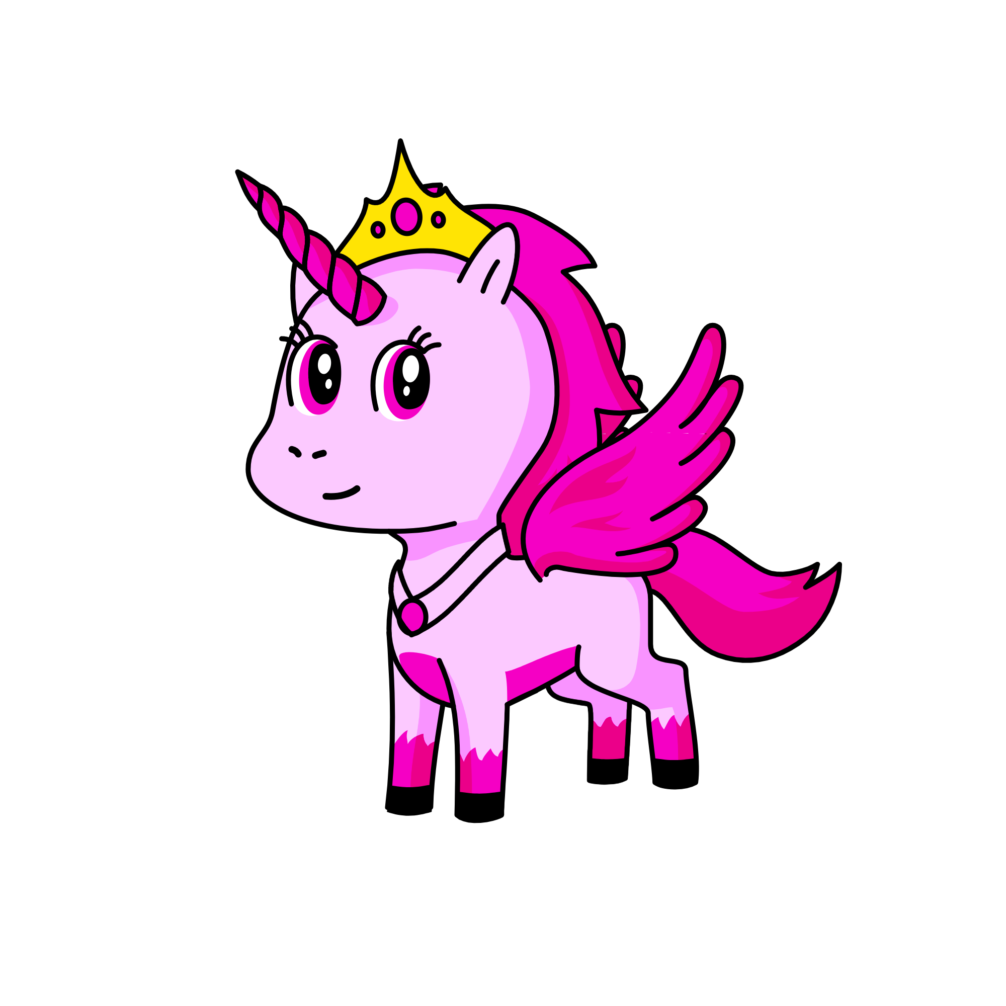 Hot Pink Princess, the unicorn