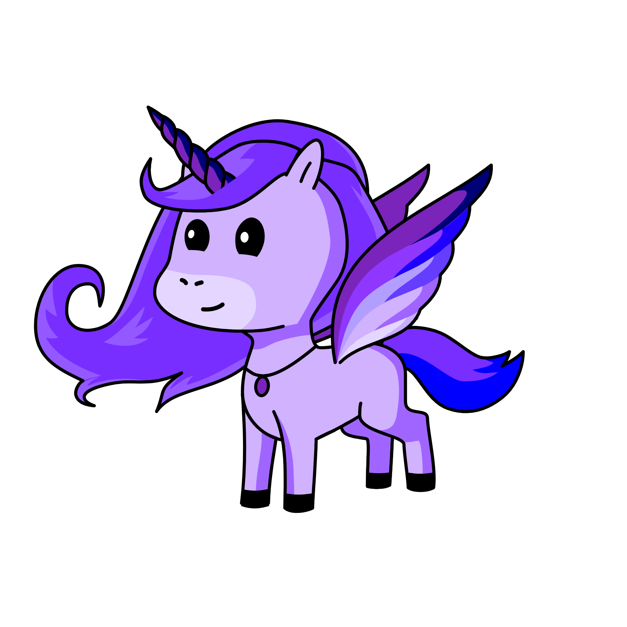 Violet, the unicorn