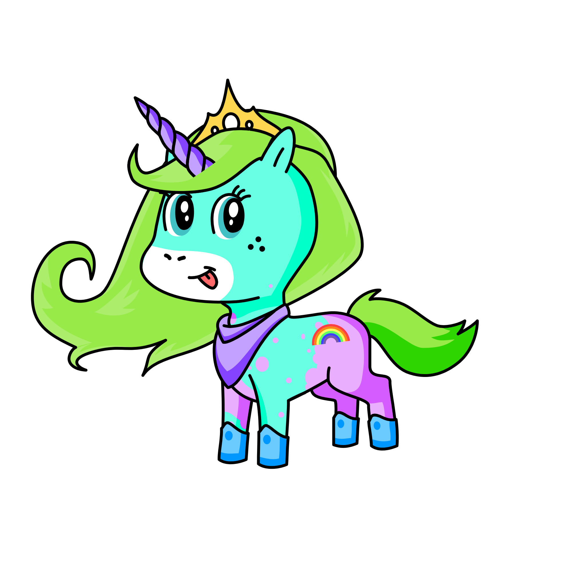 Queen unicorn 🦄, the unicorn