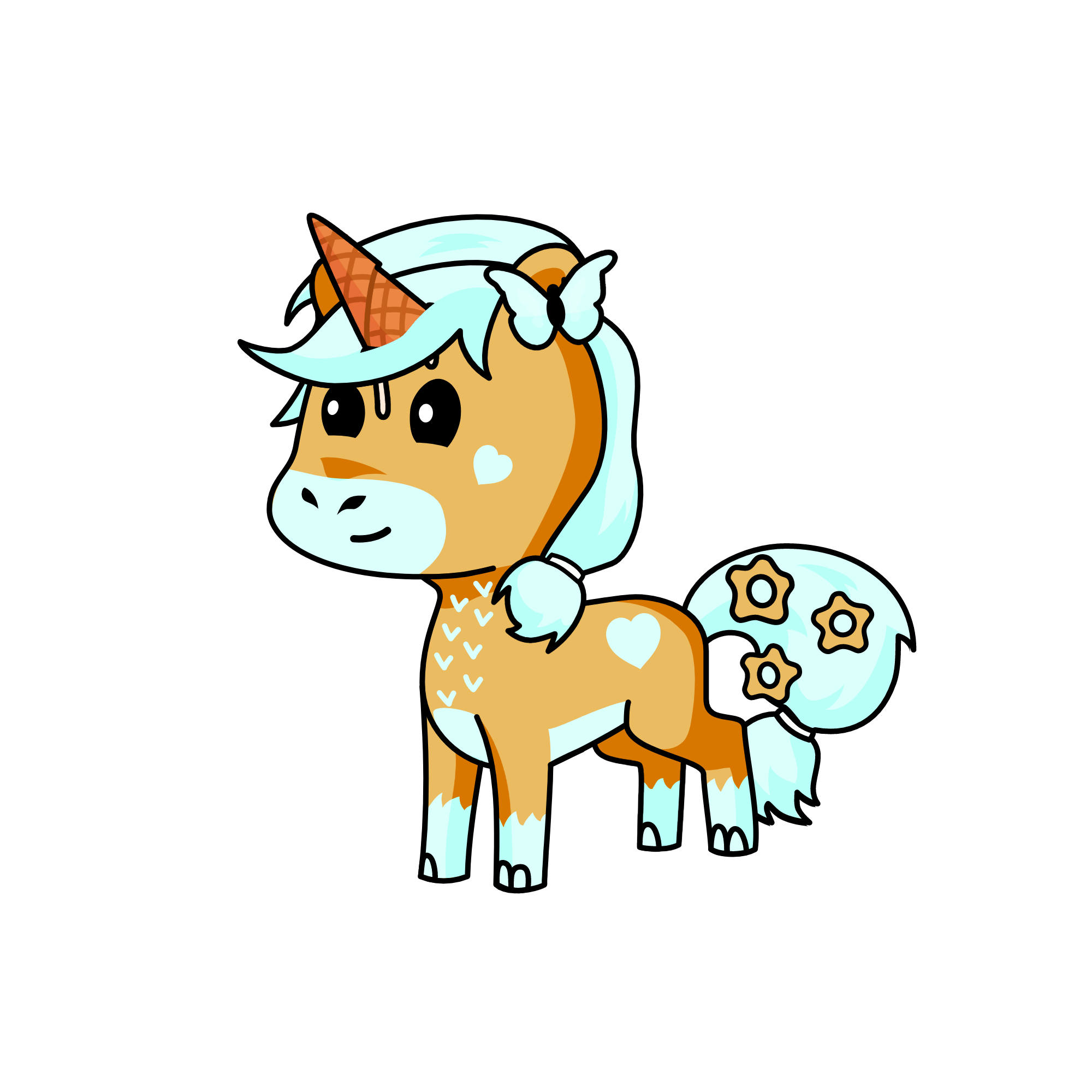 MintChocoCream♡, the unicorn