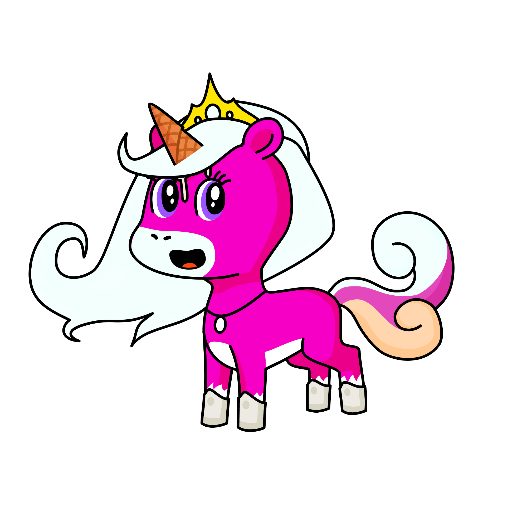 Ice cream unicorn, the unicorn