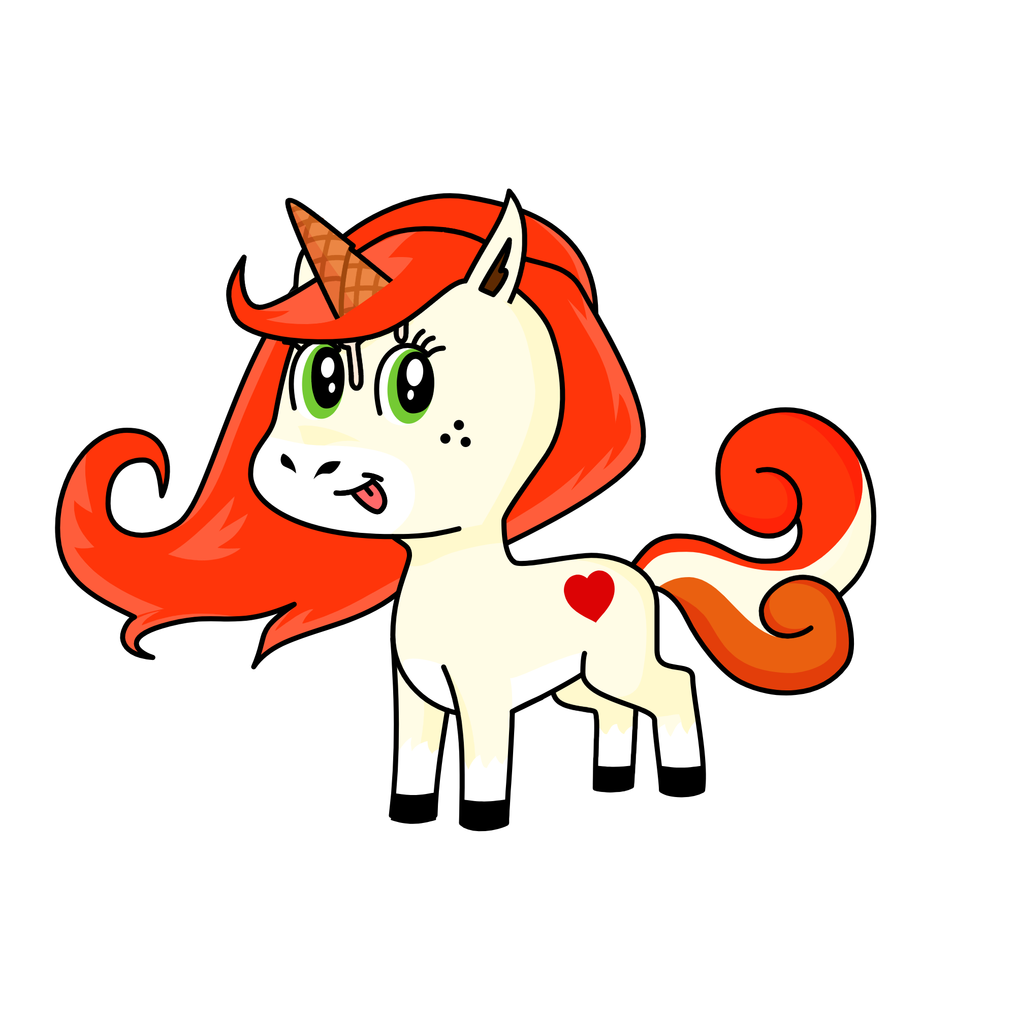 strawberry cheesecake, the unicorn