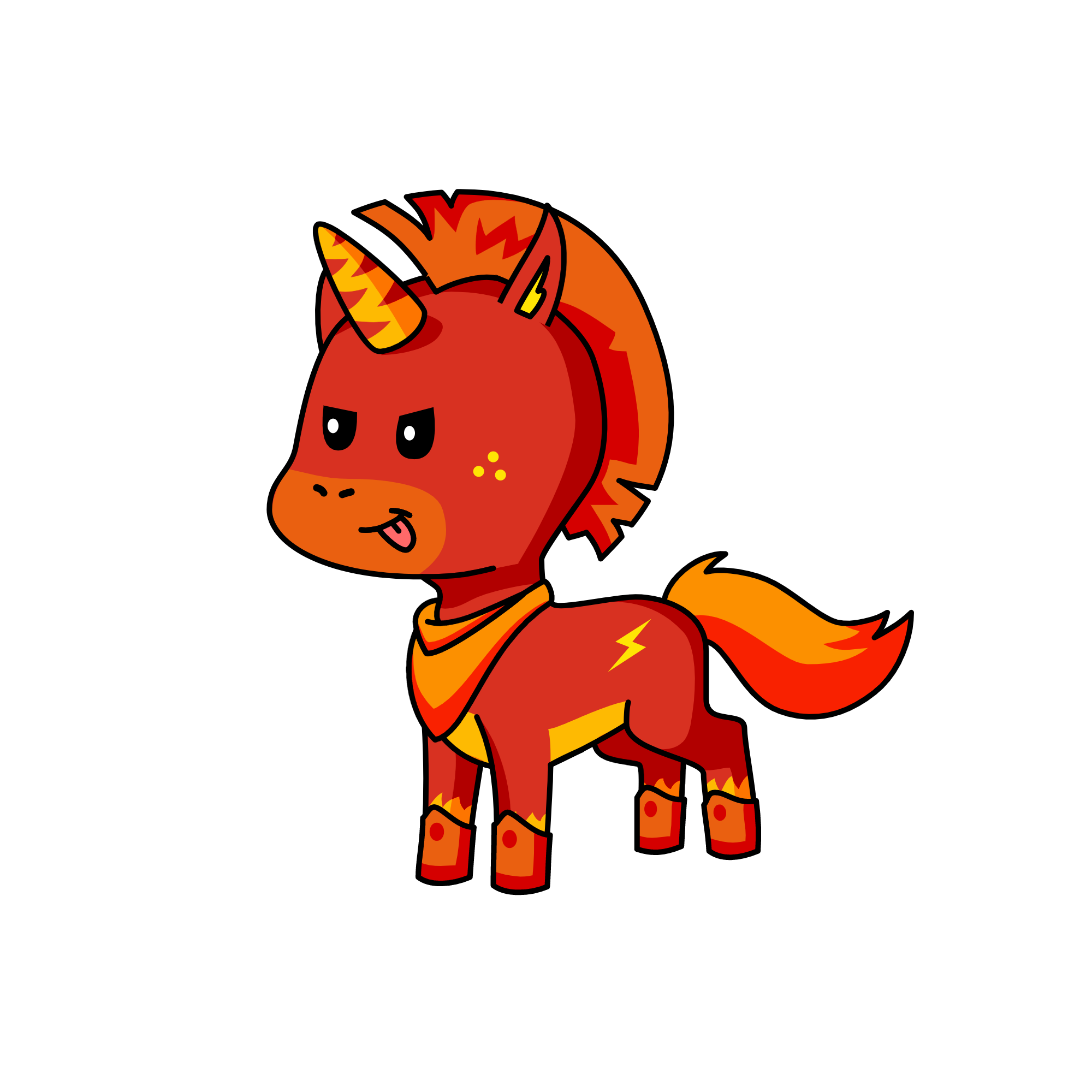 Flame, the unicorn