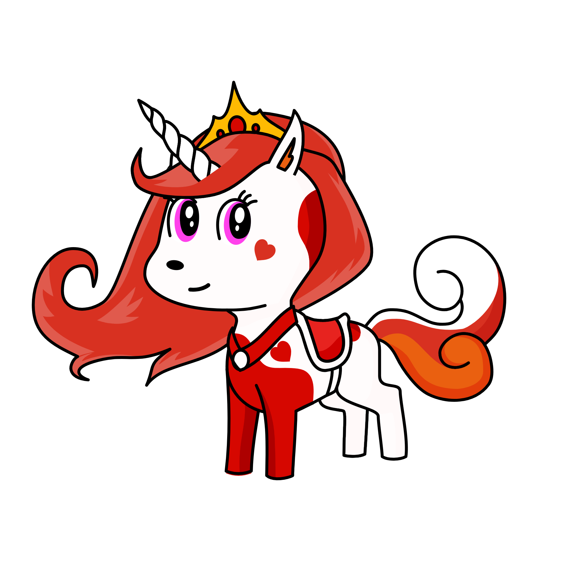 red, the unicorn