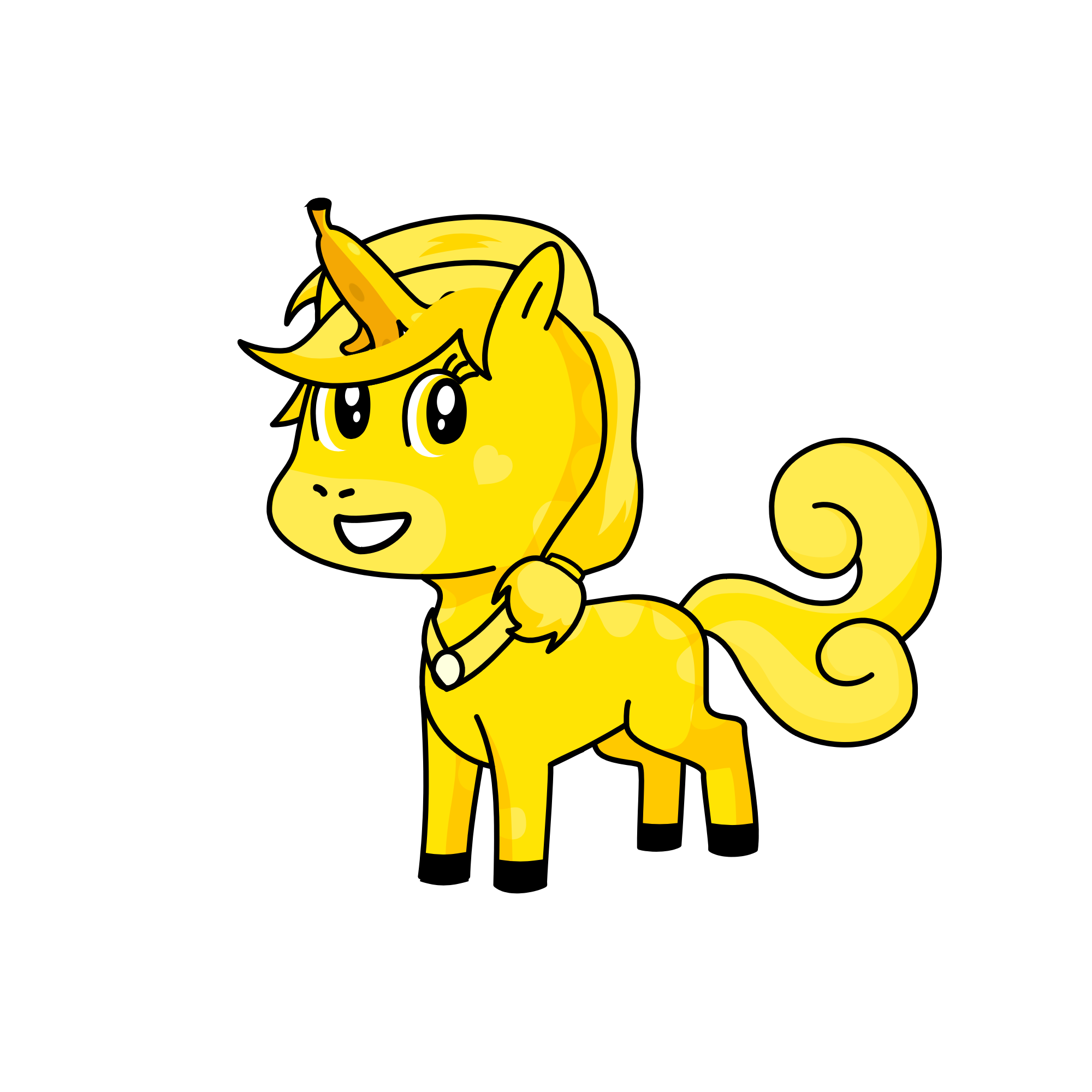 Yellowisa, the unicorn