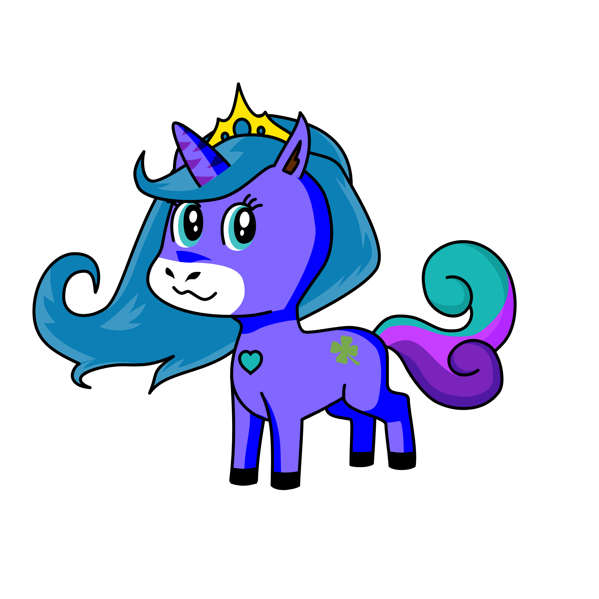 Minty Clovers, the unicorn