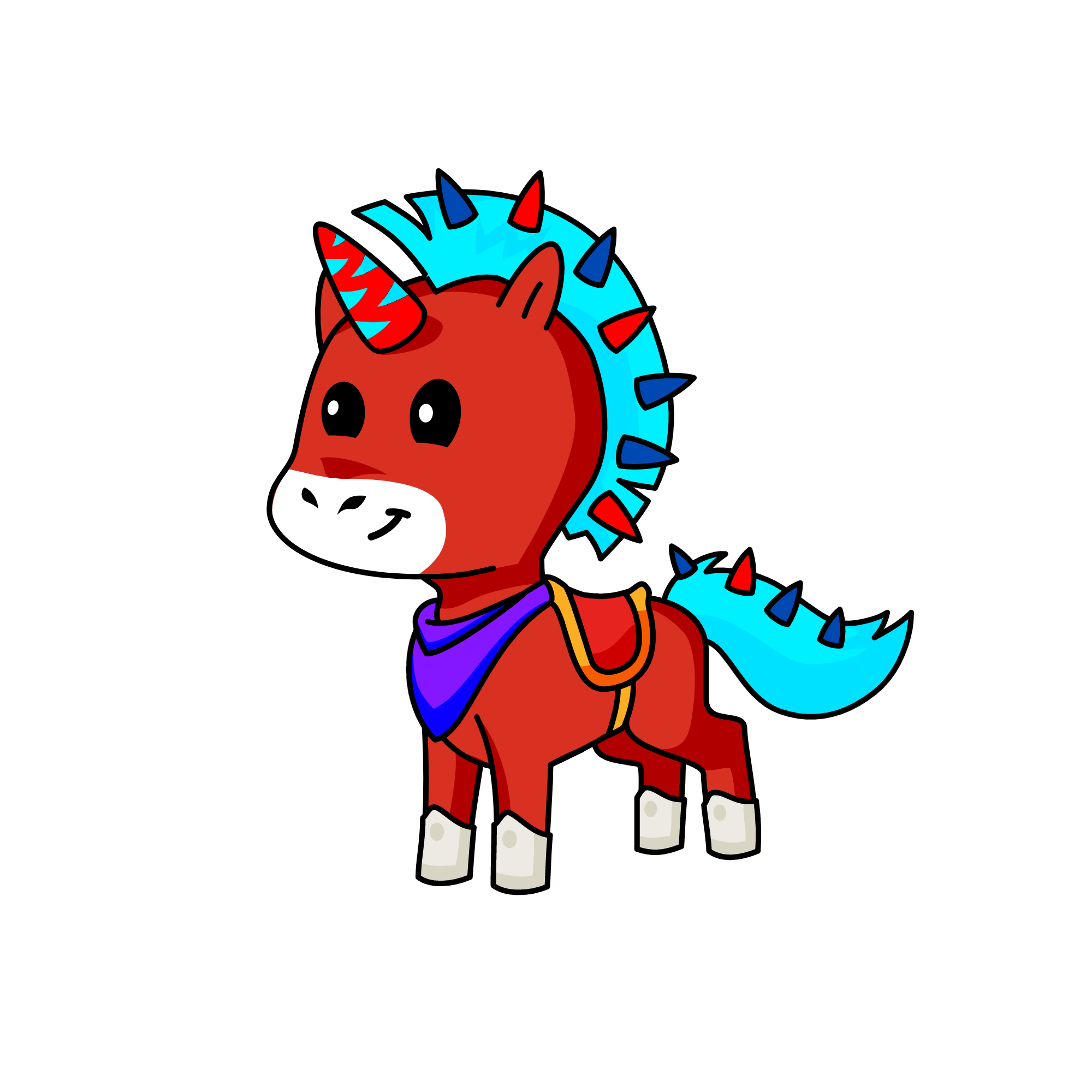 Mischi (Short for Mischievous), the unicorn