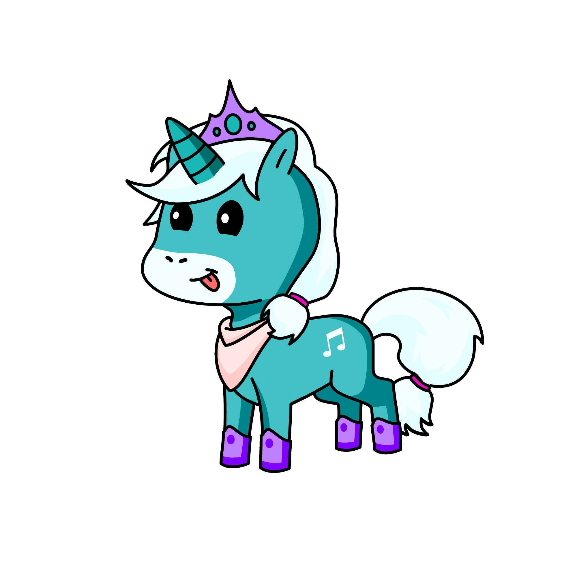 Princess Clouds, the unicorn