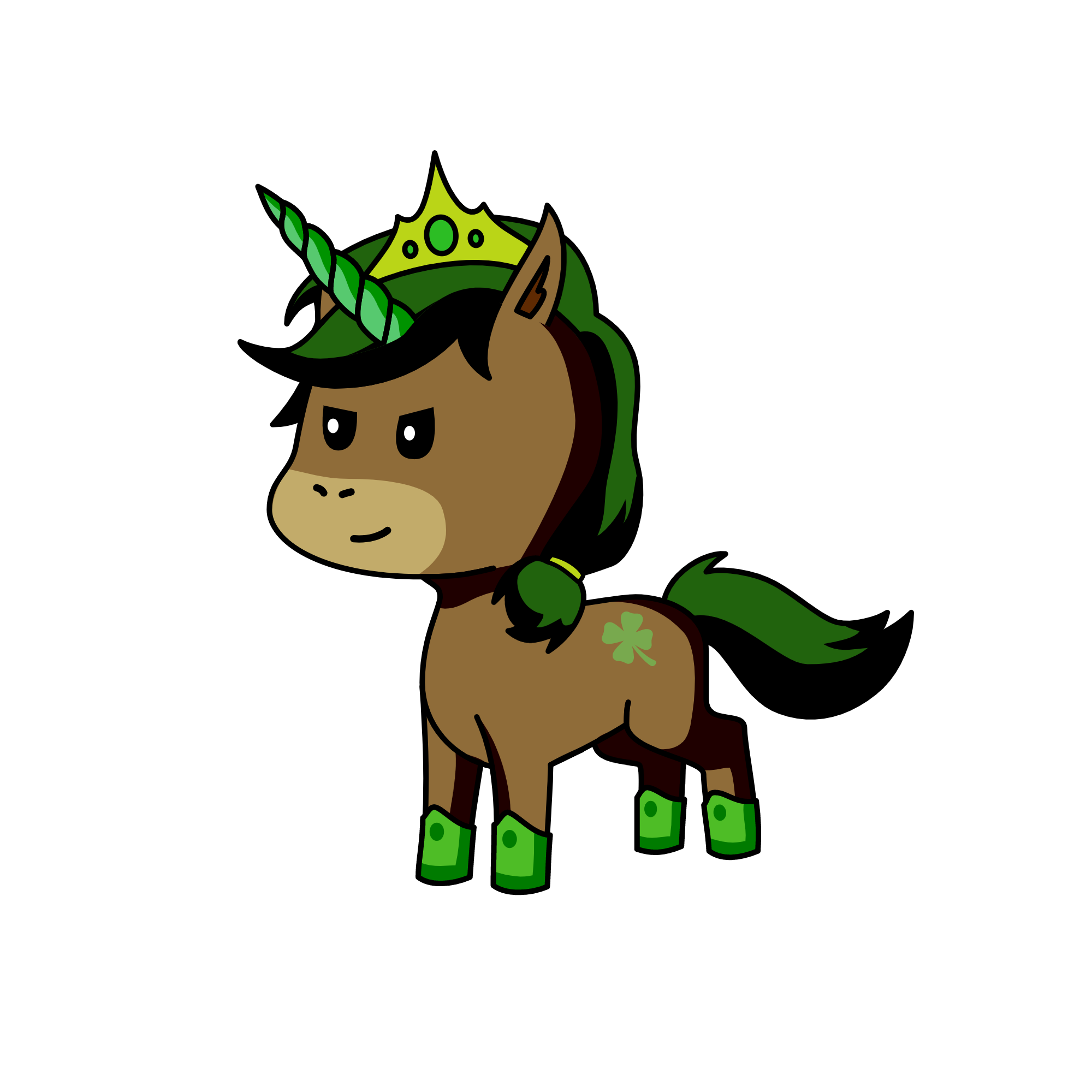 Princess Evergreen, the unicorn