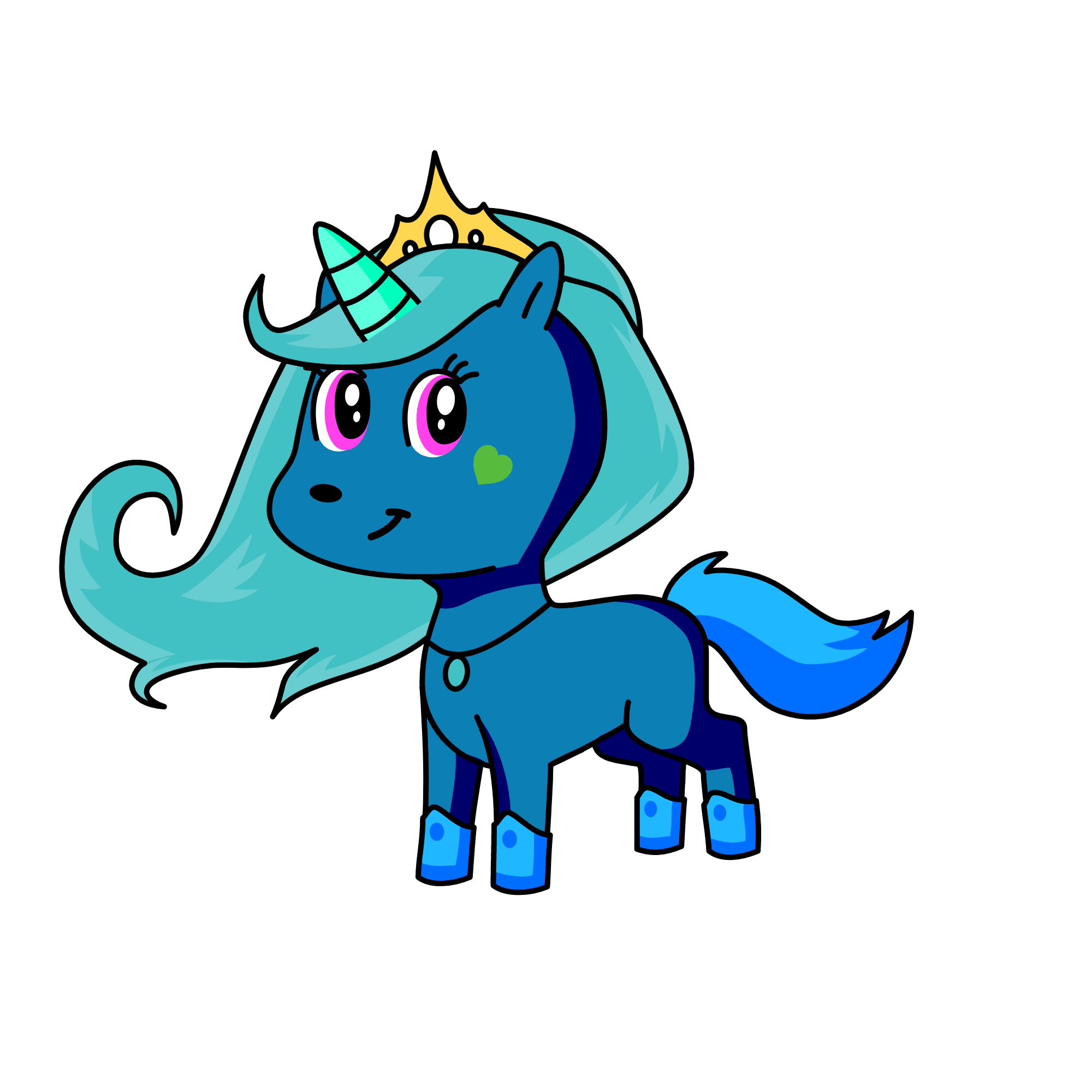 Queen Glacier, the unicorn