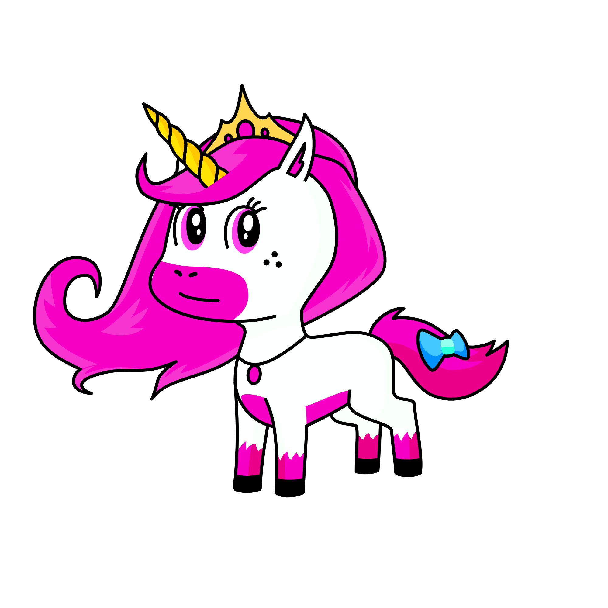 luna fan, the unicorn