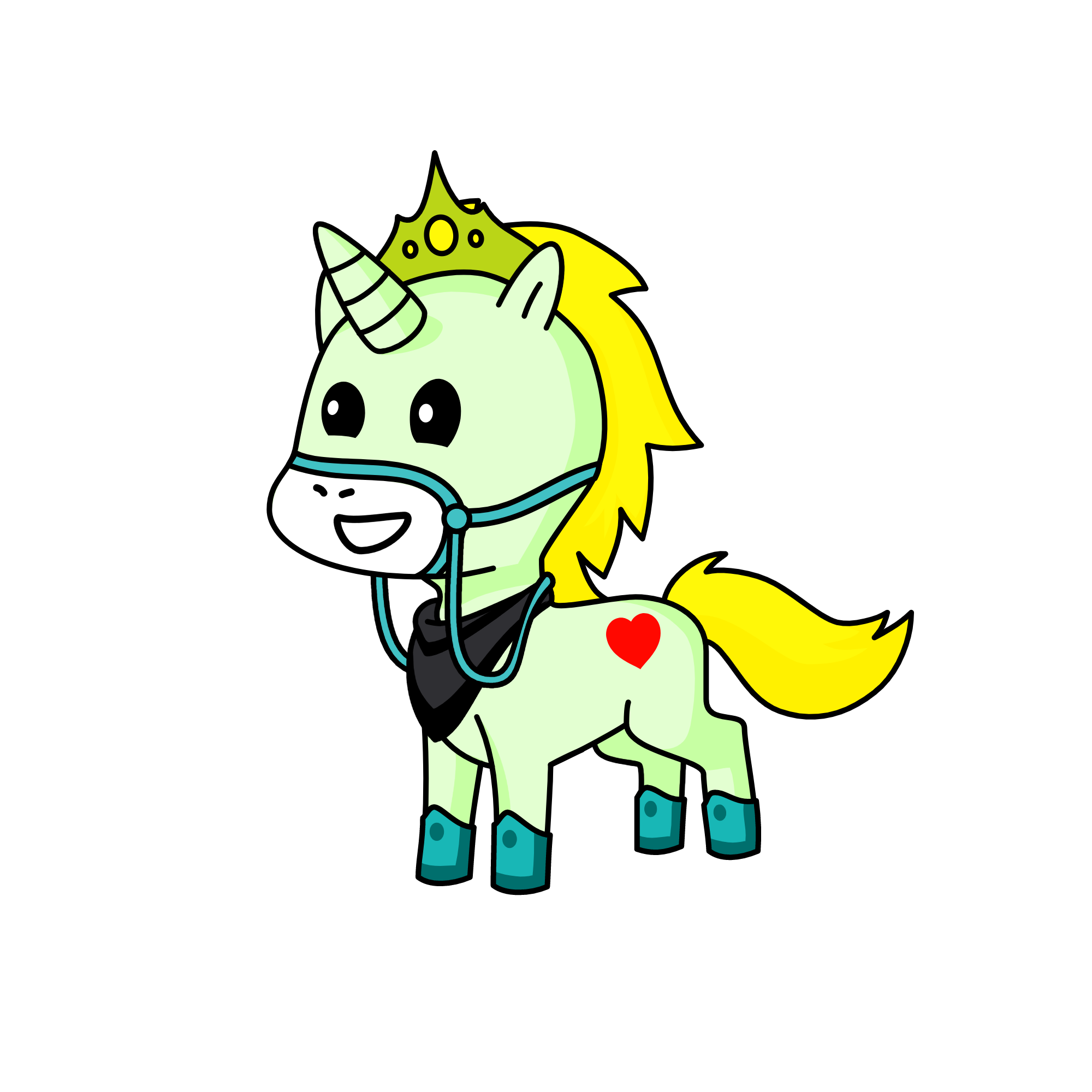 Princess Travel the Riding Steed, the unicorn
