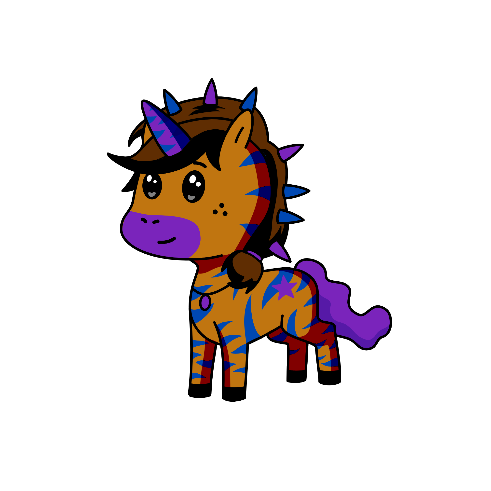 yes, the night rides with me, the unicorn