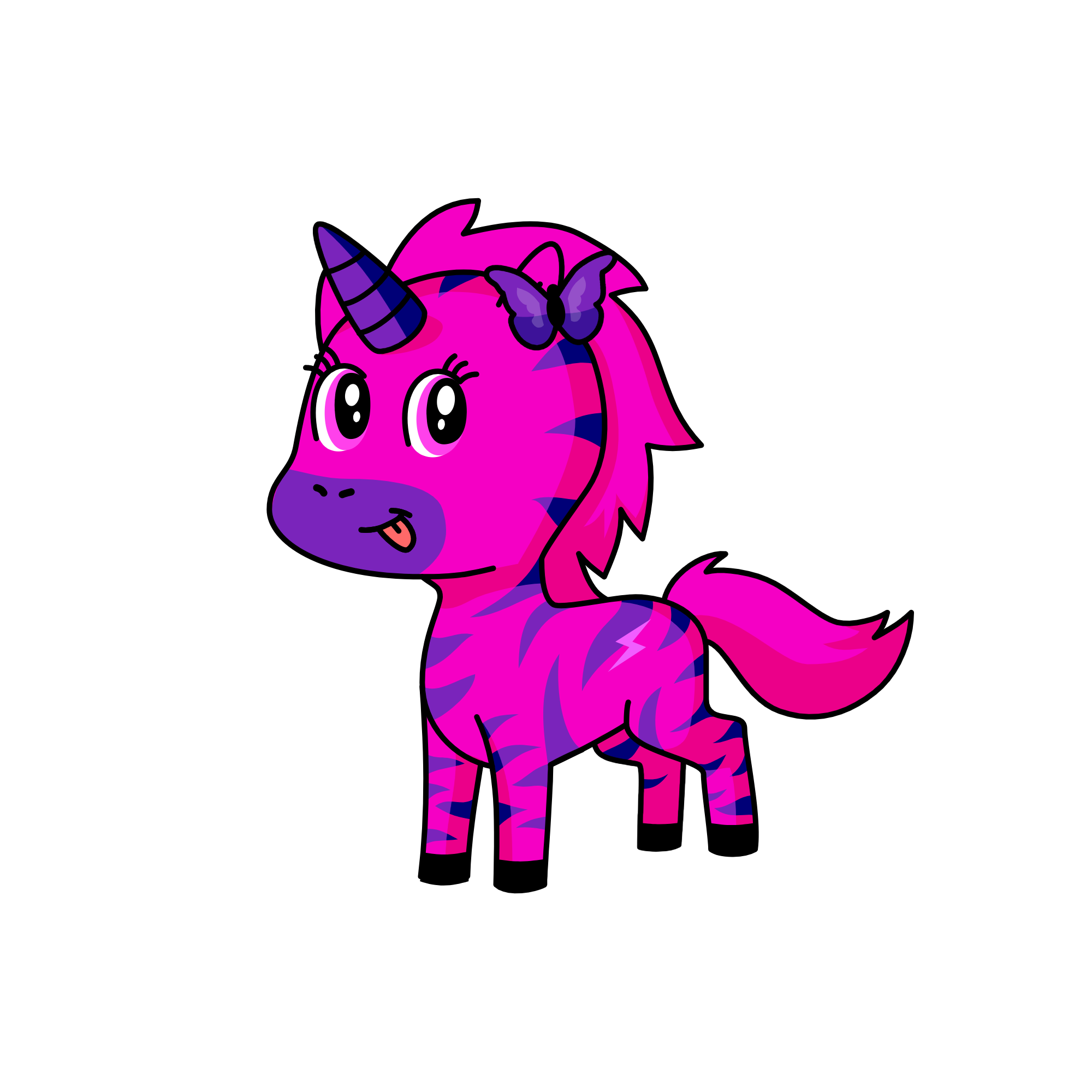 PINK, the unicorn