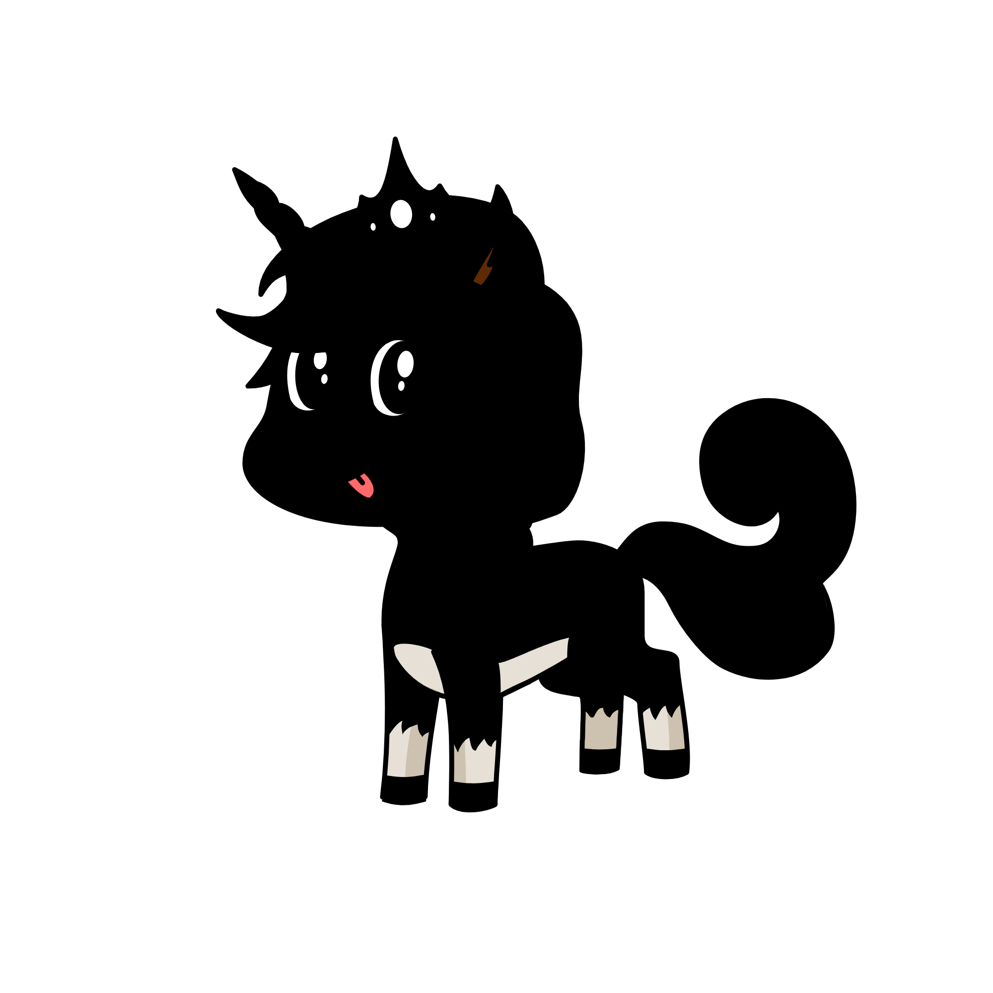blacky, the unicorn