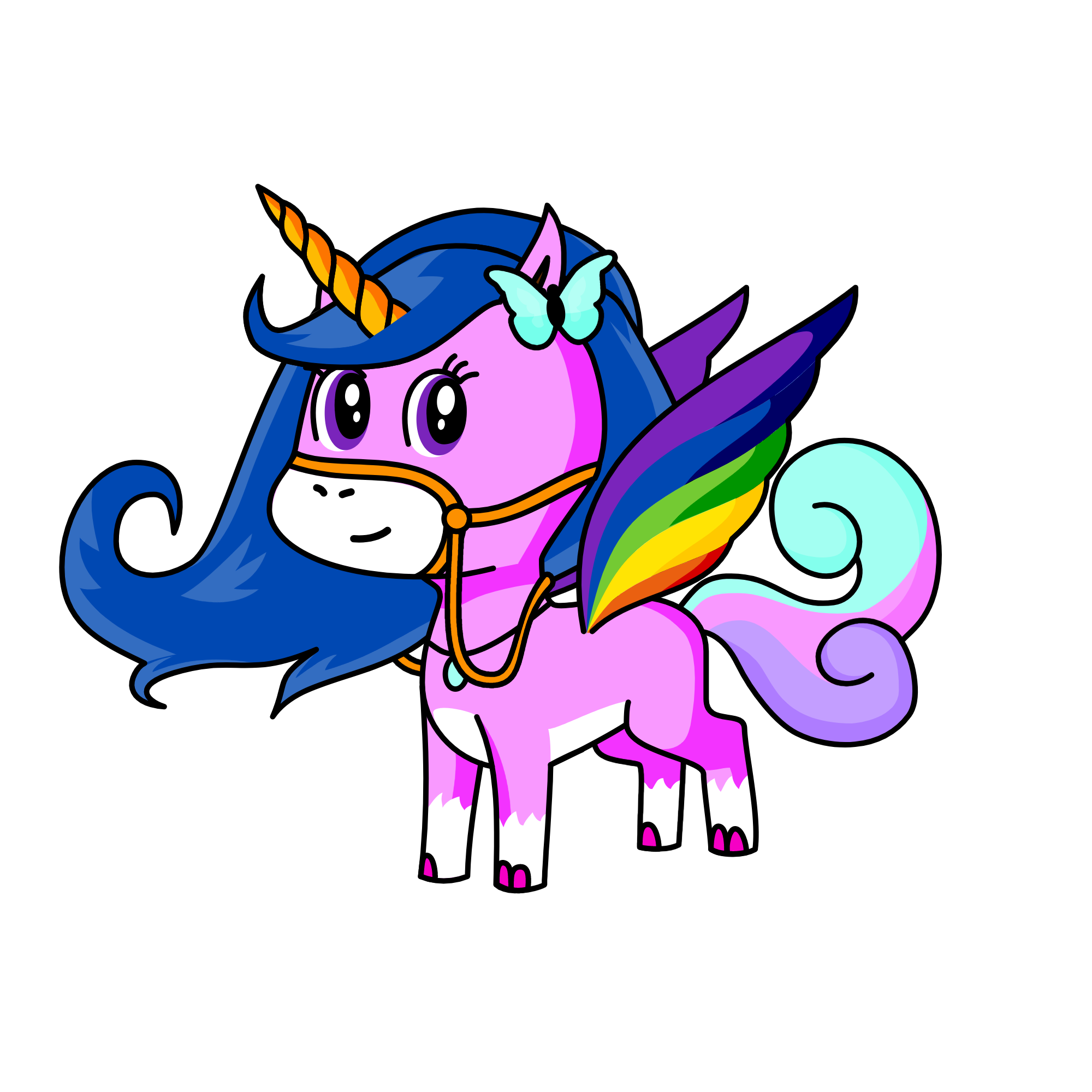 Princess Sparkle, the unicorn