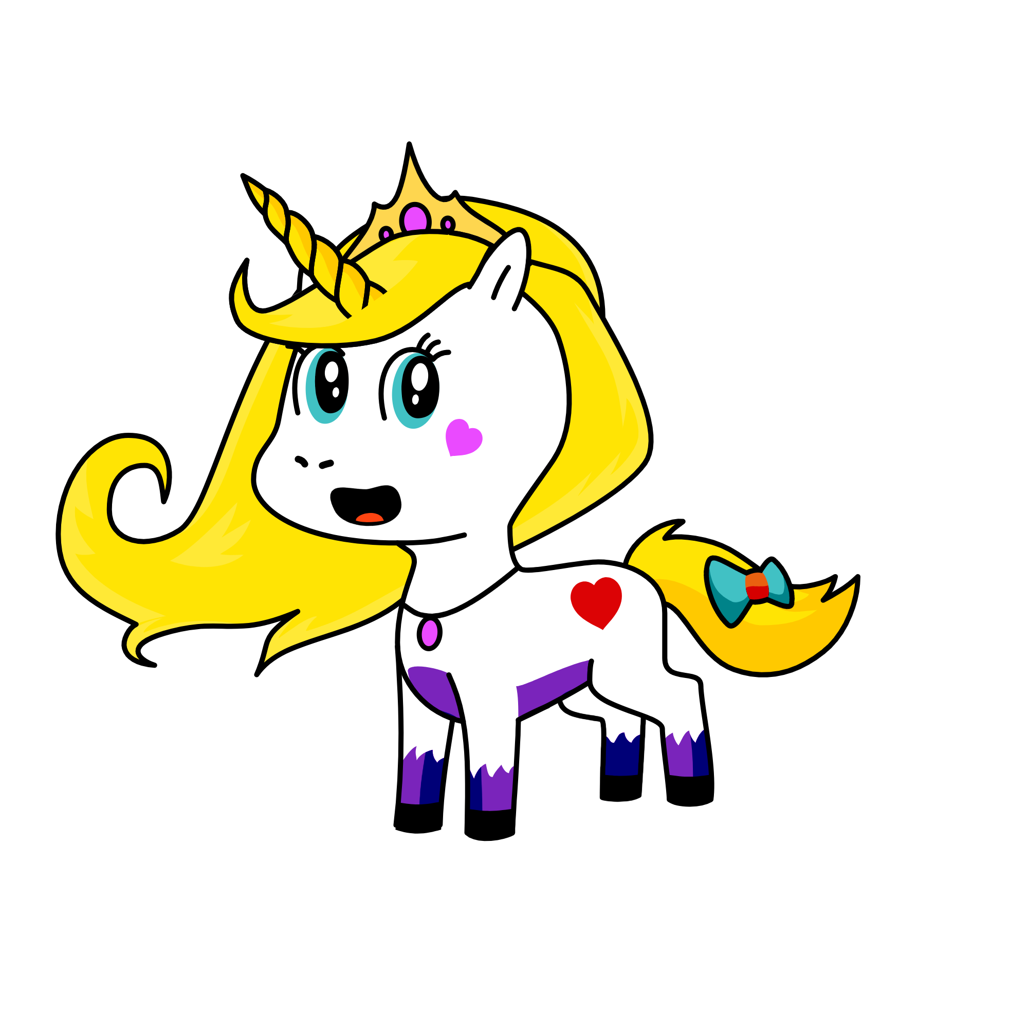 Princess love, the unicorn