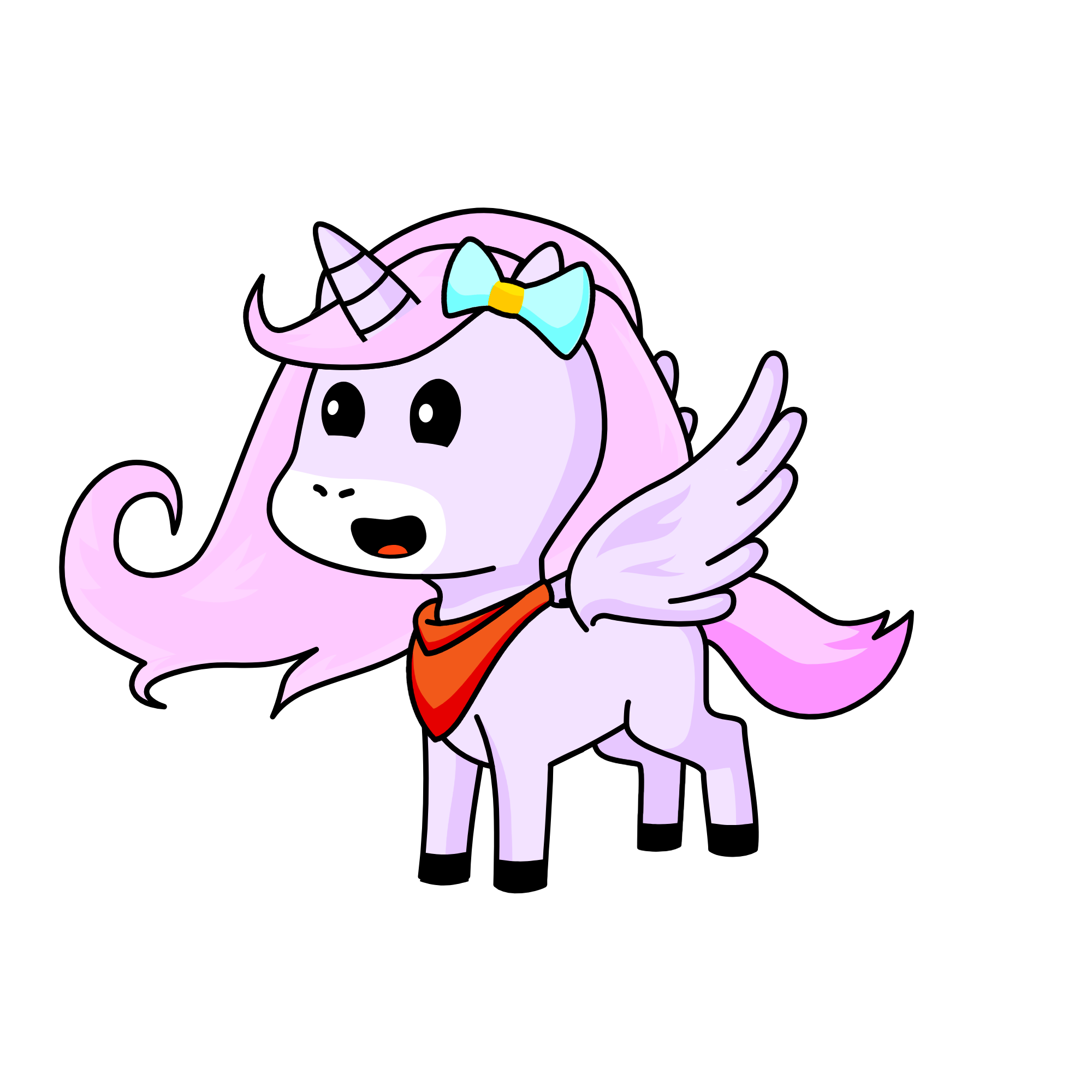 Allie (to get wings press about and scroll all the way down), the unicorn