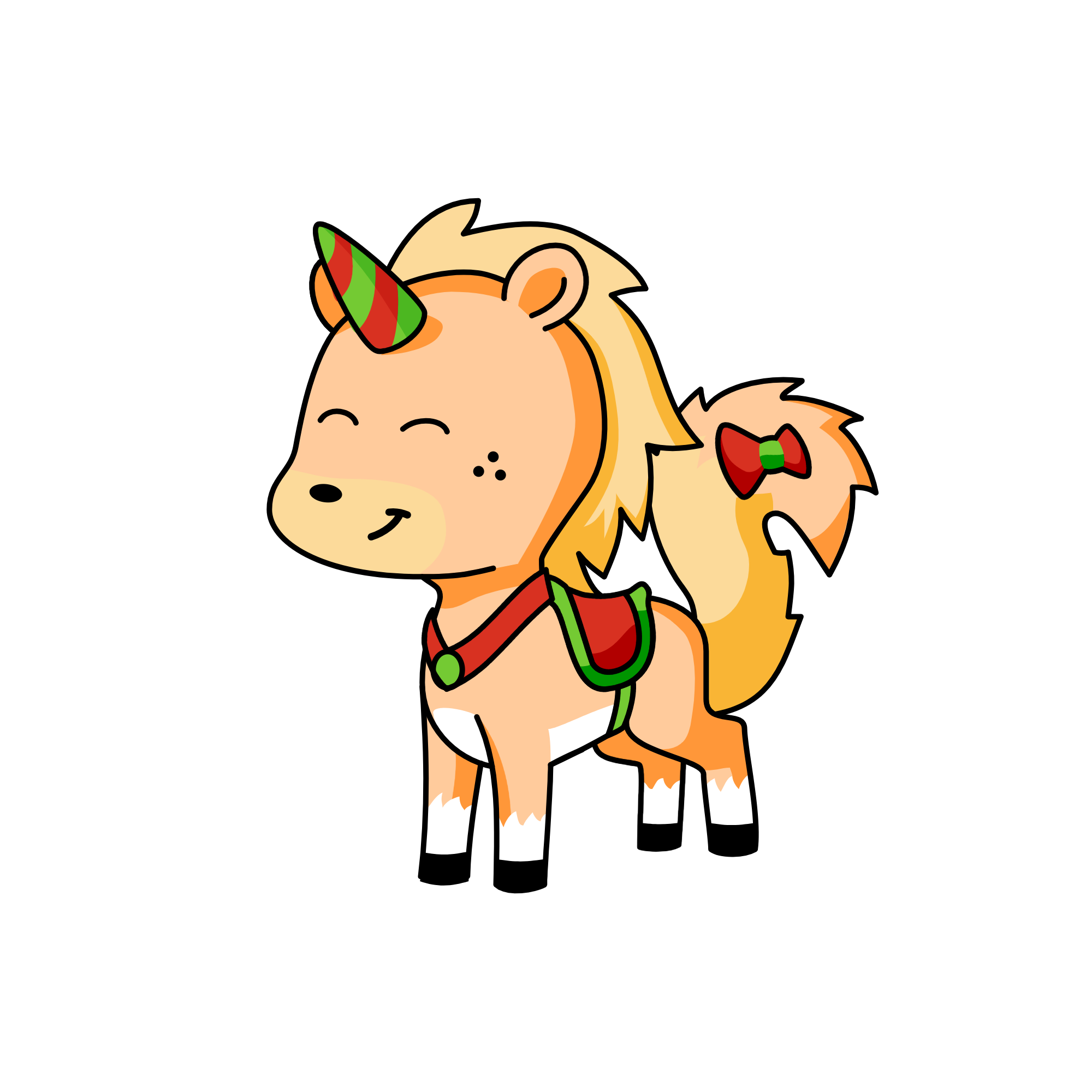 Blitzen, the unicorn
