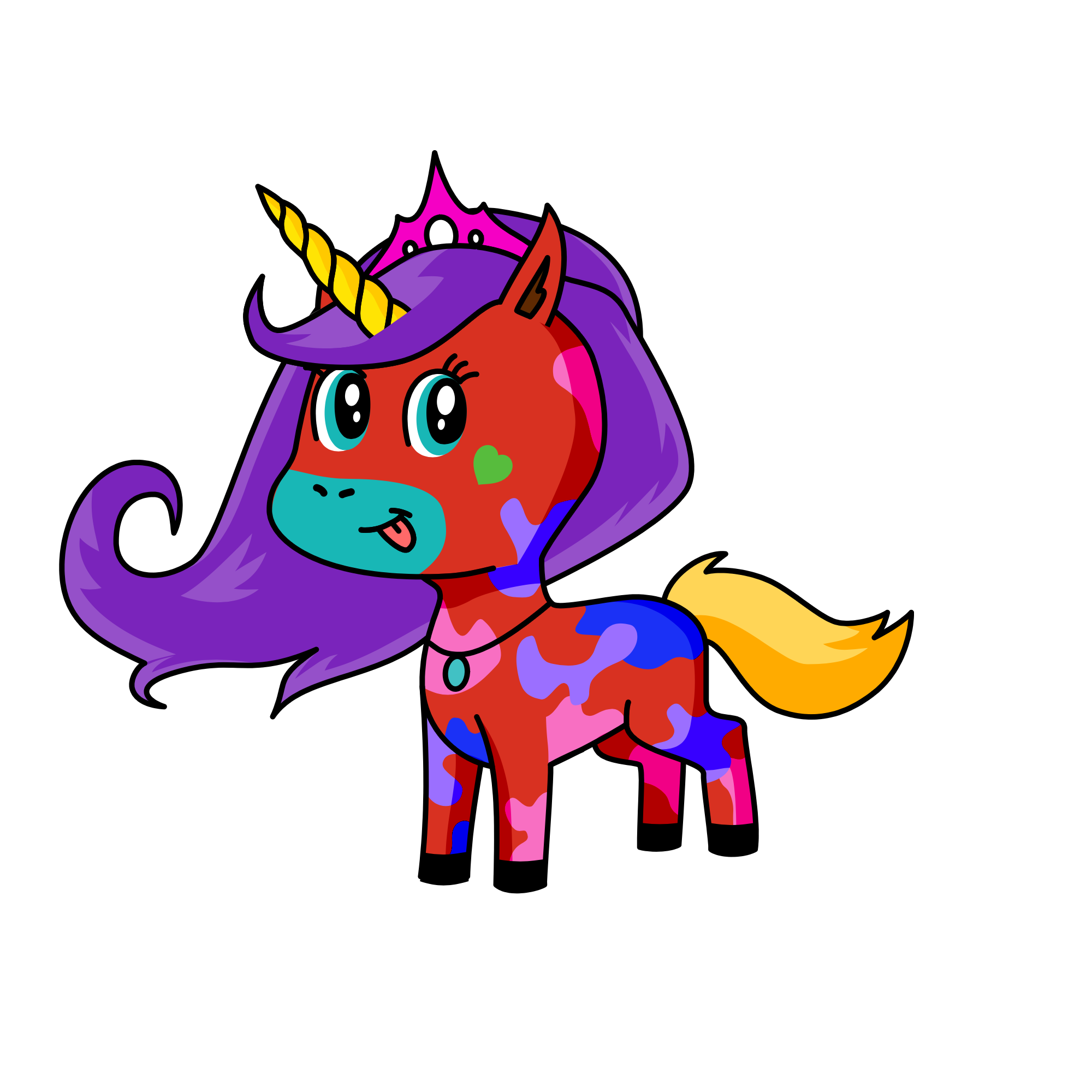 Flutter fly, the unicorn