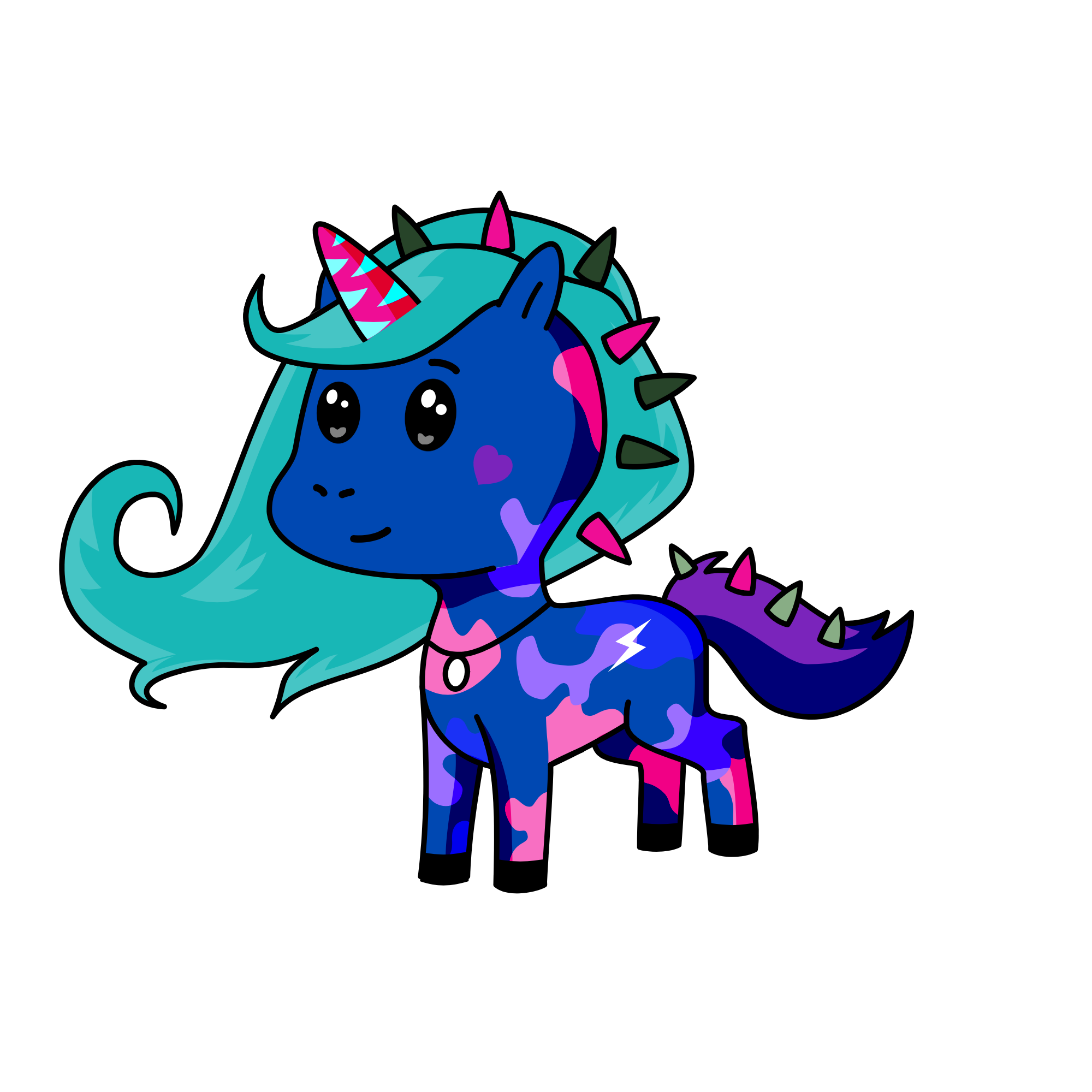 Colorful, the unicorn